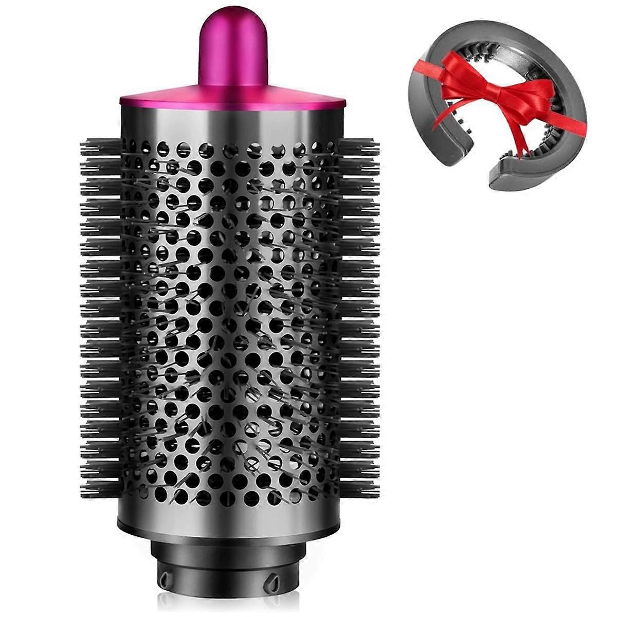 Large Round Volumizing Brush for Attachments Rose Red