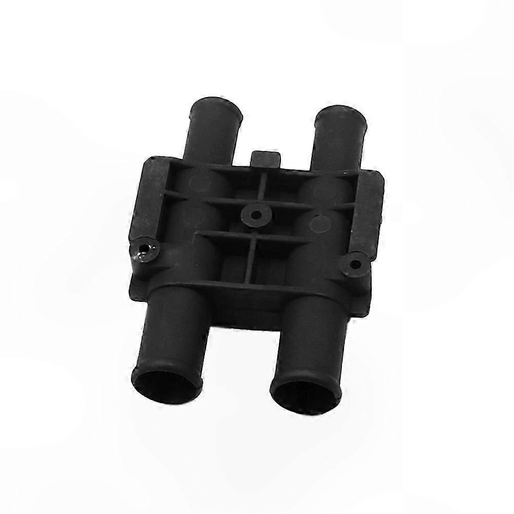 Front Heater Water Tank Connector for 2010-2020 Vehicles with 2700/4000 Engines, Four-Way Interface Evaporator Water Pipe Adapter