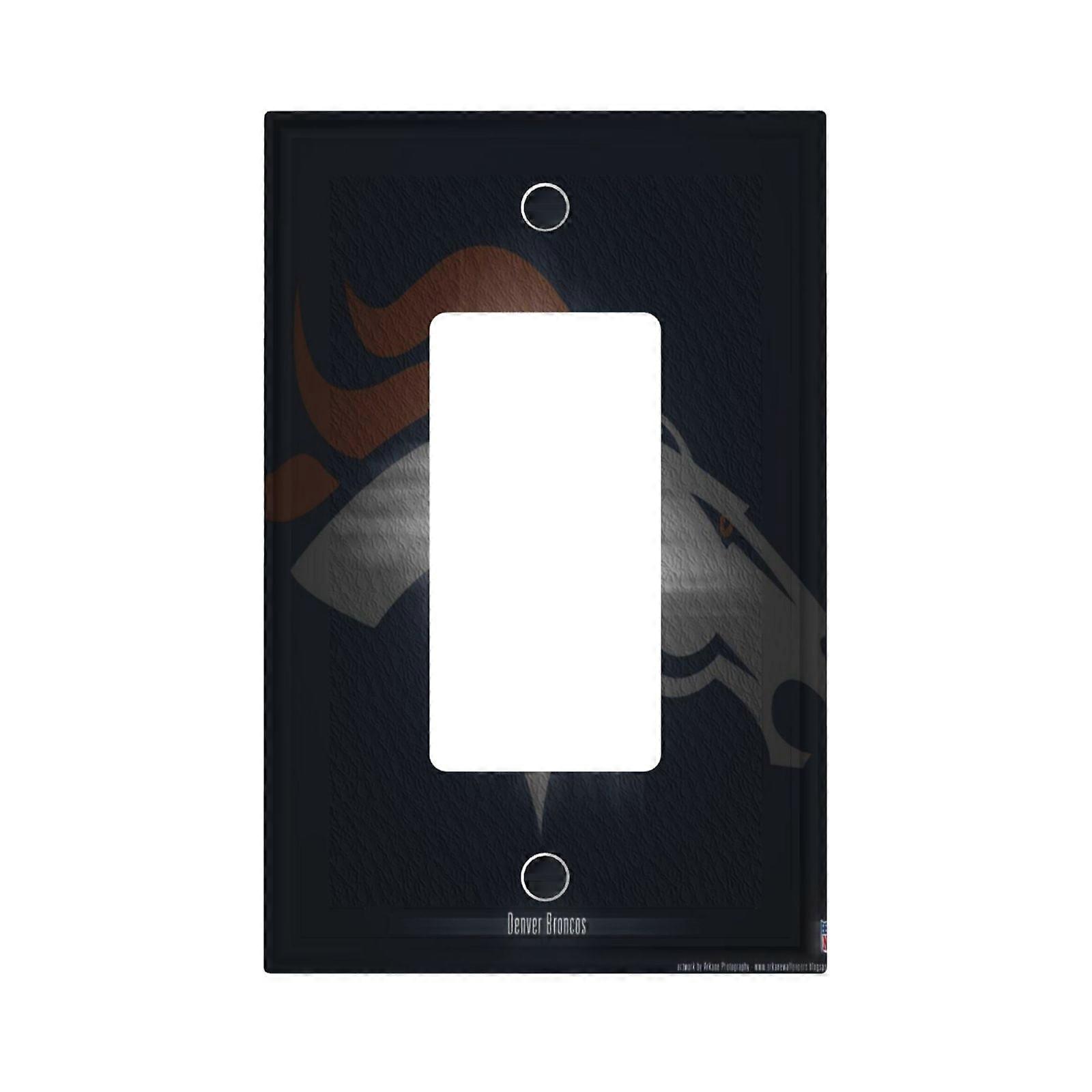 Broncos Switching Lights Single Leather Roman Frame Switch Panel Wall Panel Single Double/Pull Light Switch