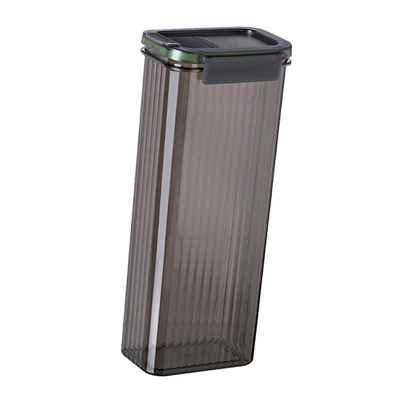 Spaghetti Container Airtight Pasta Storage Container For Pasta Beans Cereals Gray 29x7x11cm