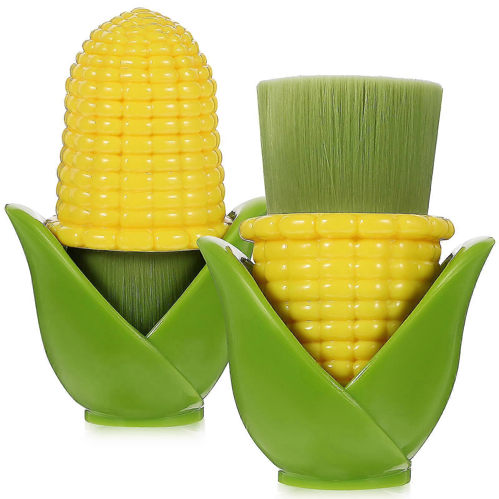 Face Exfoliator Brush for Cleaning Use with Powder Highlighter 2Pcs