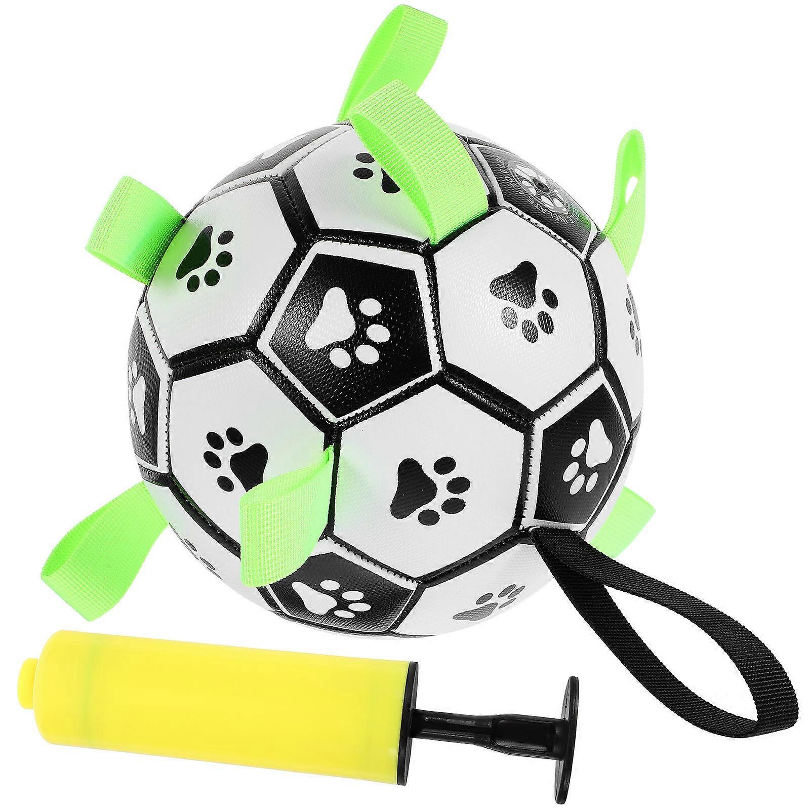 Puppy Tug Soccer Toy Dog Entertainment Chewing Play Device 1 Set Multi-color