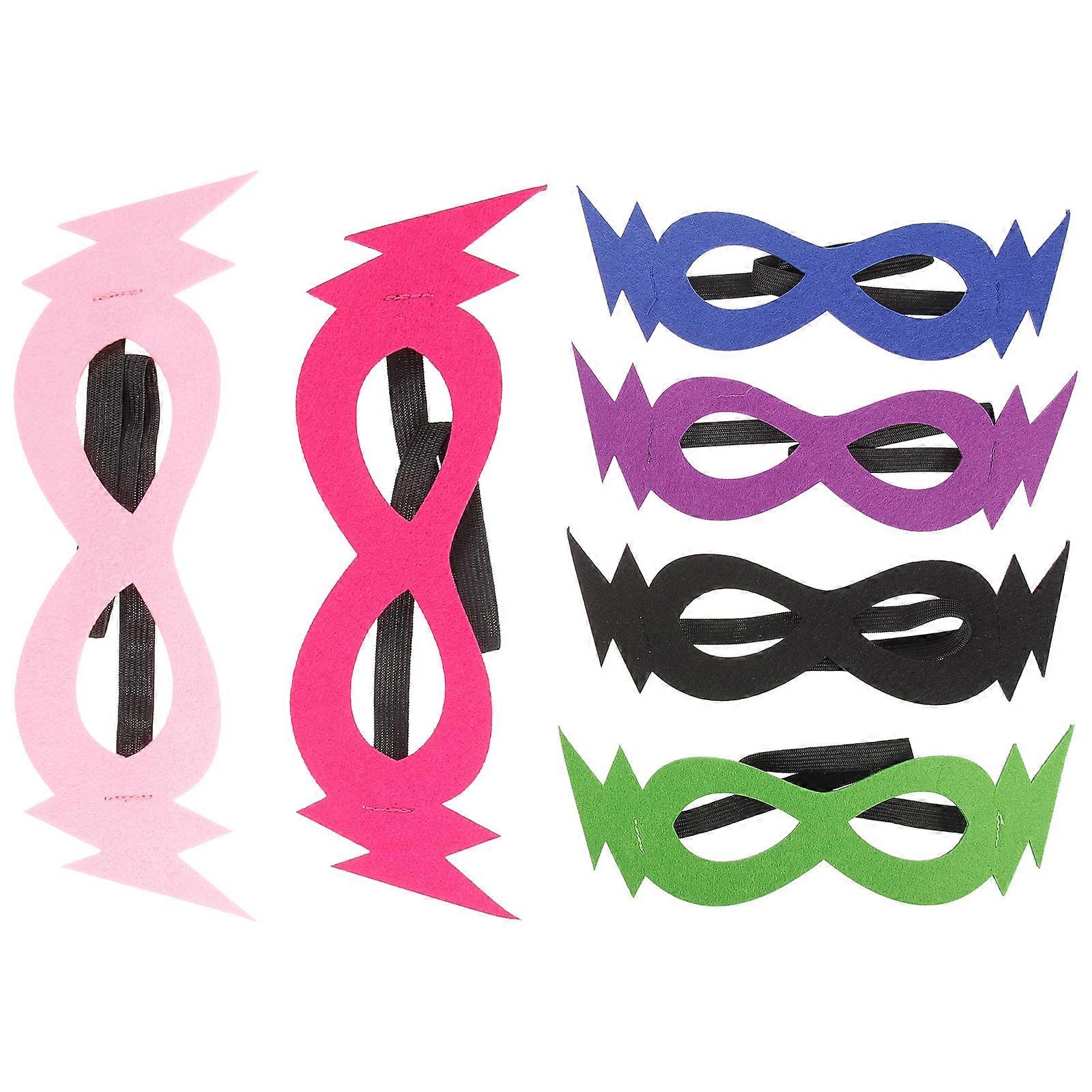 Superhero Mask Costume Mask for Decoration 30Pcs Assorted Color Plush Masks