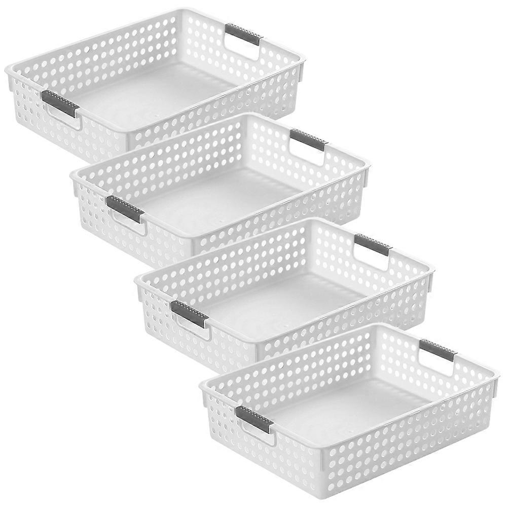 Kitchen Storage Containers Stackable Storage Basket Efficient Organization For Home And Office 4Pcs