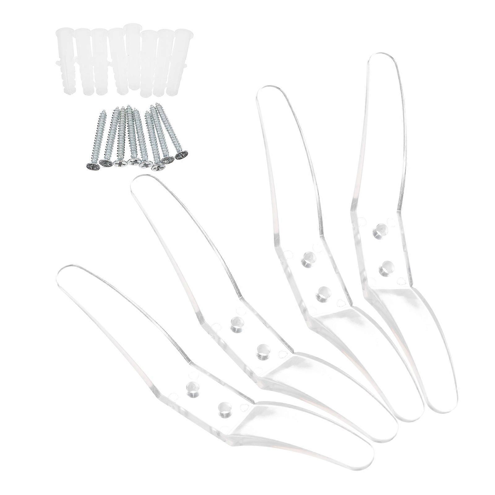 Blind Cord Cleats Plastic Window Cord Cleat for Blinds 16Pcs Transparent Material