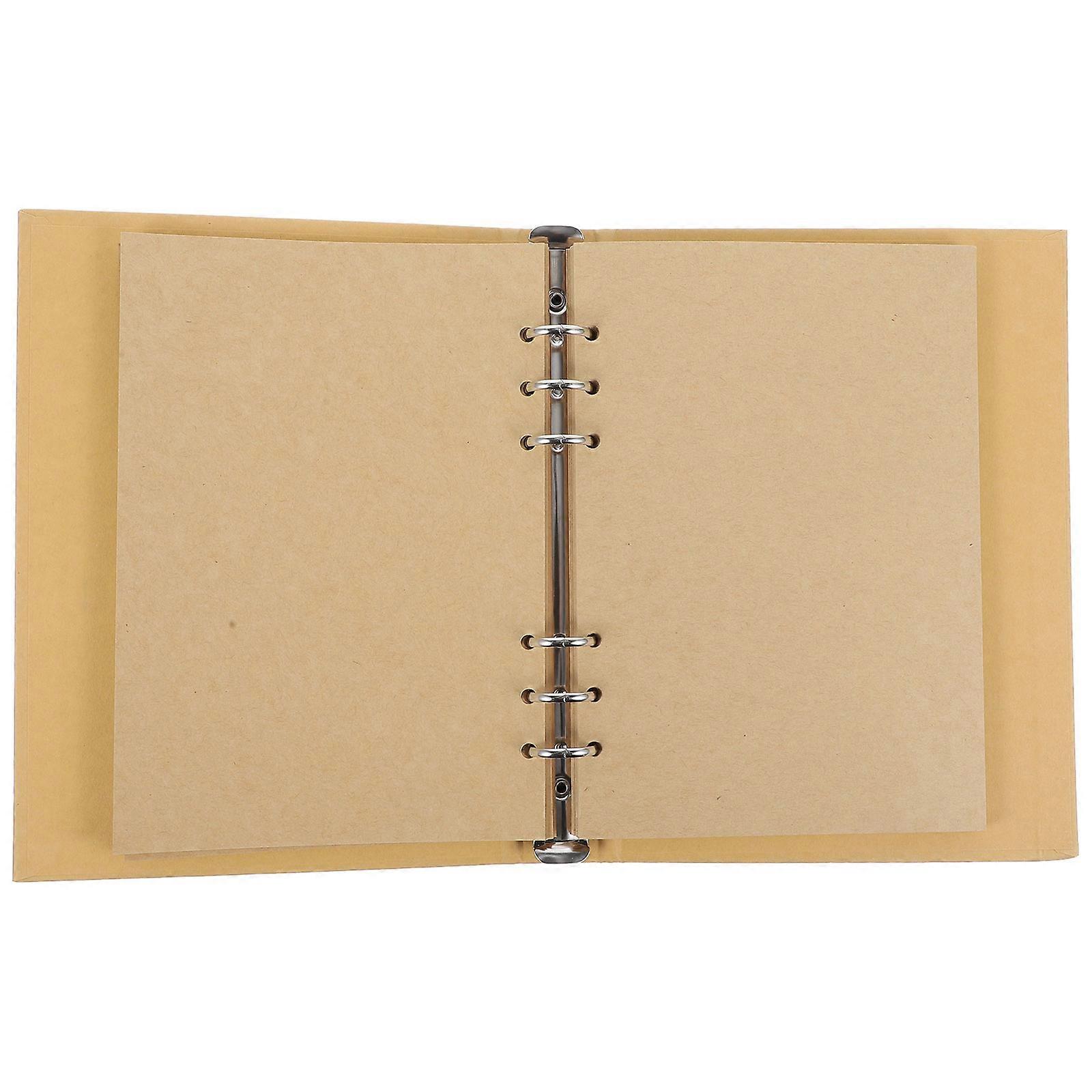 Blank Journal Sketch Book for Kids 3Sets Portable Vintage Loose Leaf Notebook