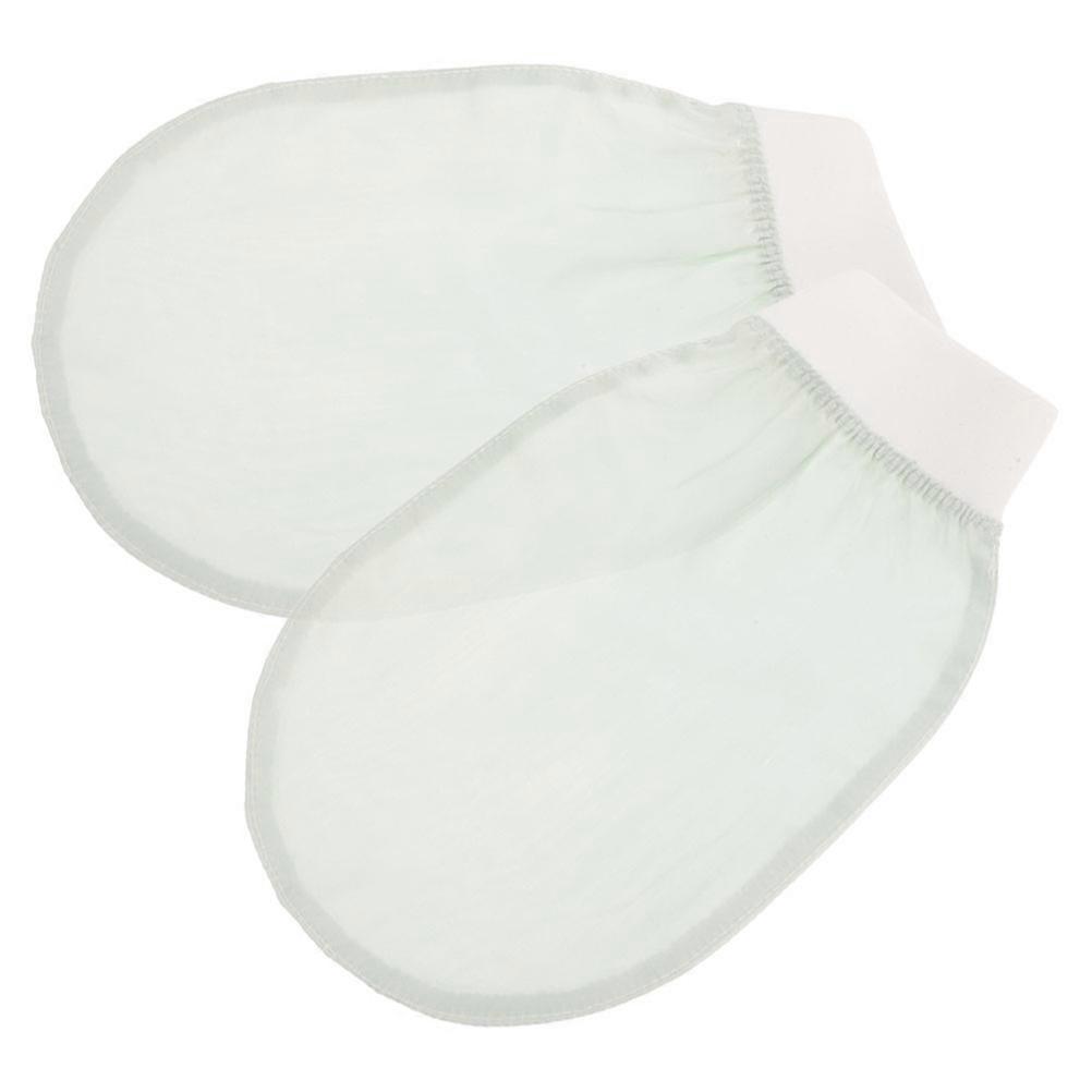 Silk Exfoliating Mitts for Bath 4Pcs Body Exfoliator Gloves