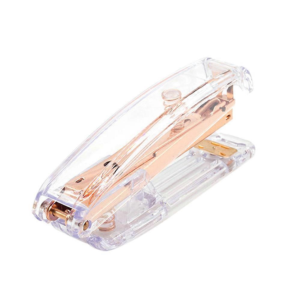 School Stapler Rose Gold Desktop Stapler for Office Use 2Pcs Elegant Desk Accessory