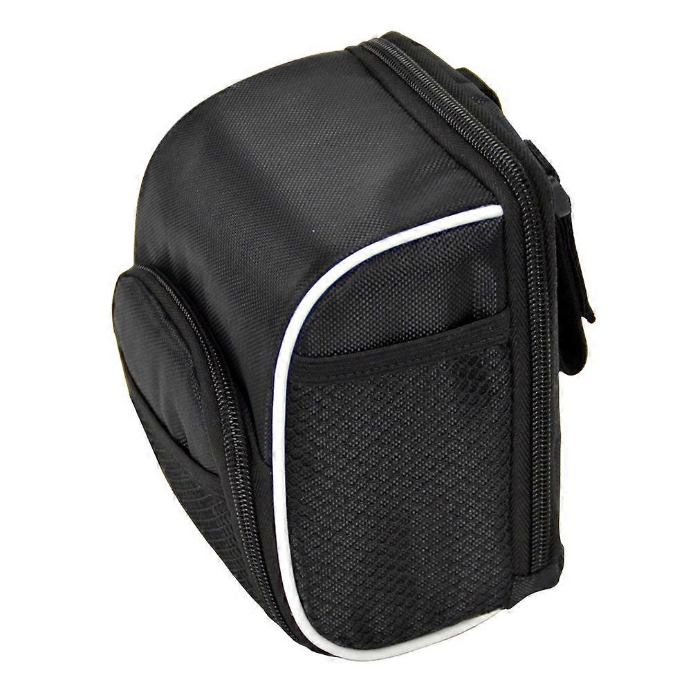 Bike Head Front Bag Handlebar Storage Pouch for Cycling Use 2Pcs Black