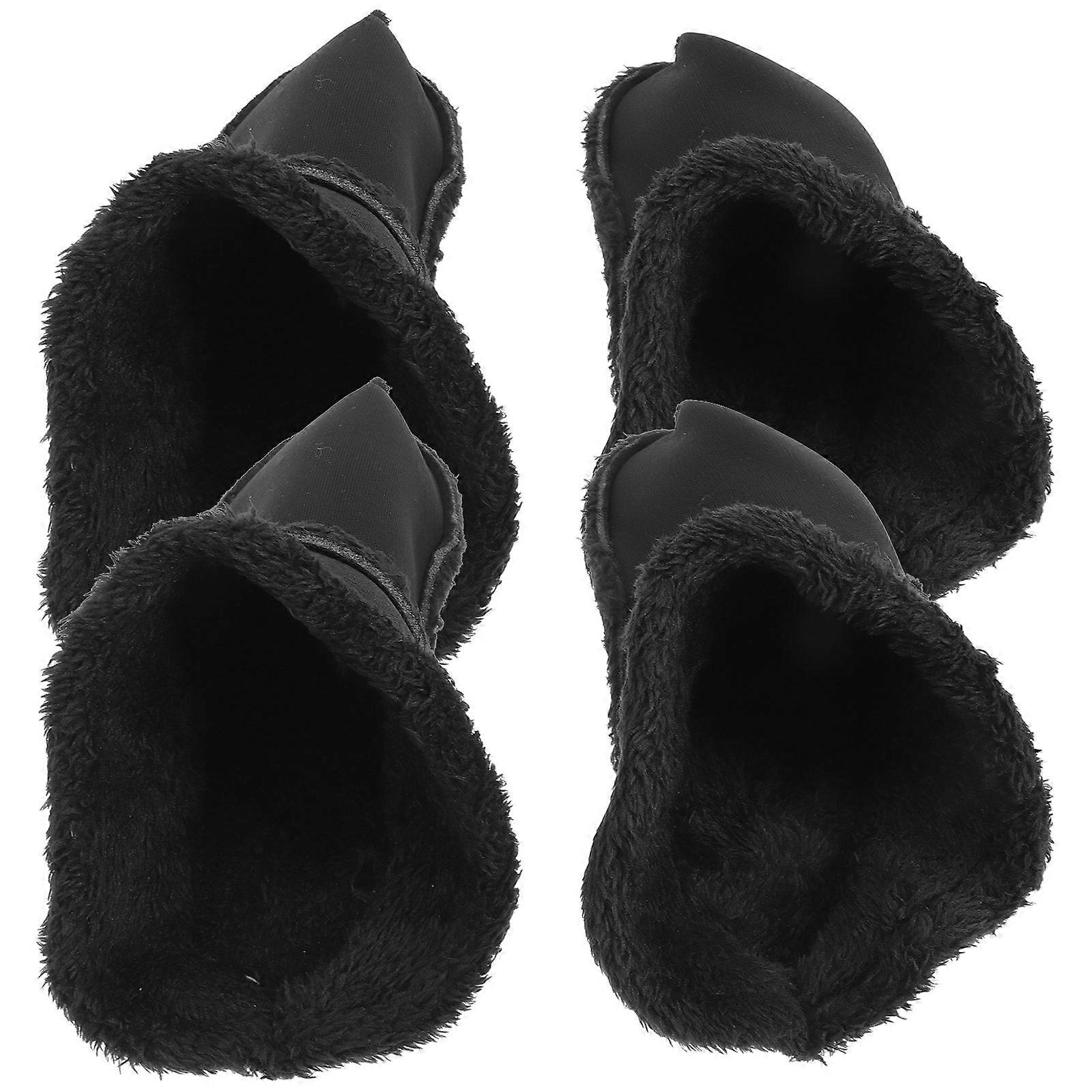 Clogs Shoes 4 Pairs Furry Liners For Winter Cold Weather 24.5X10CM