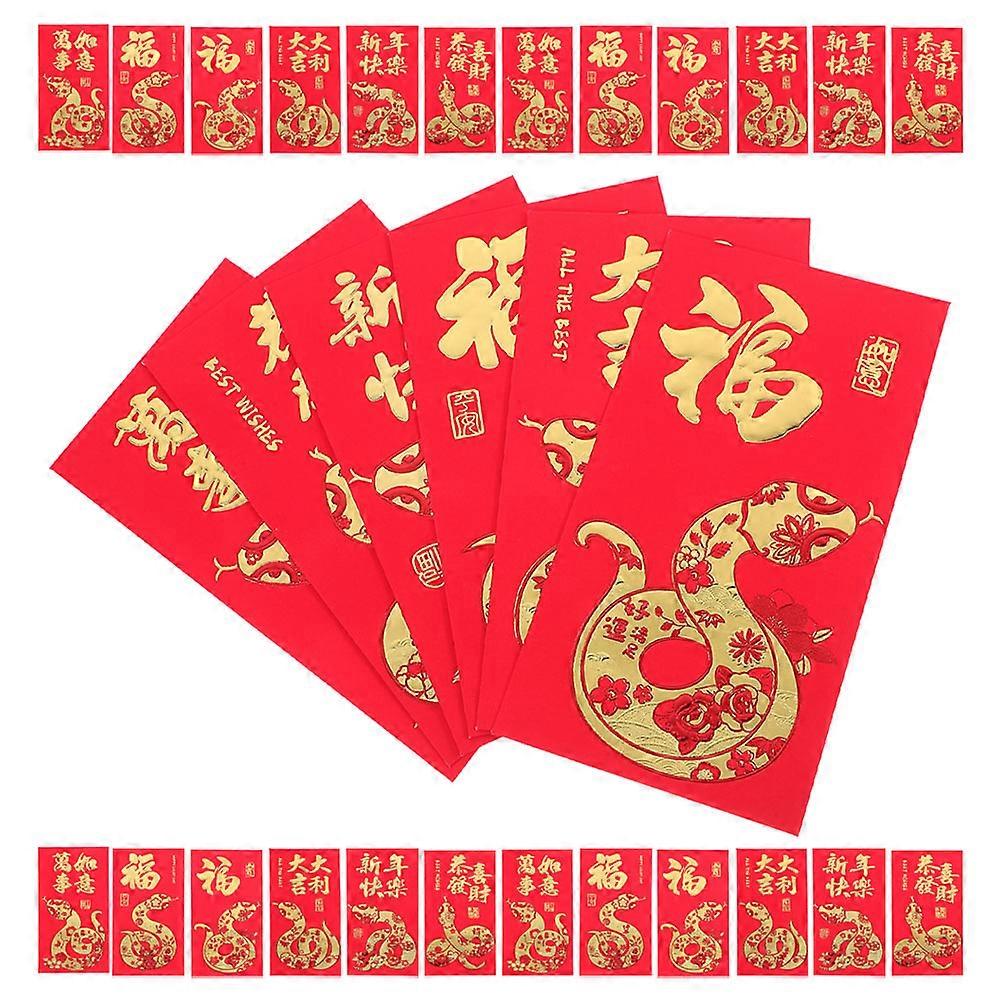 Year of The Snake Red Envelopes for Cash Holding 120Pcs Paper Holders