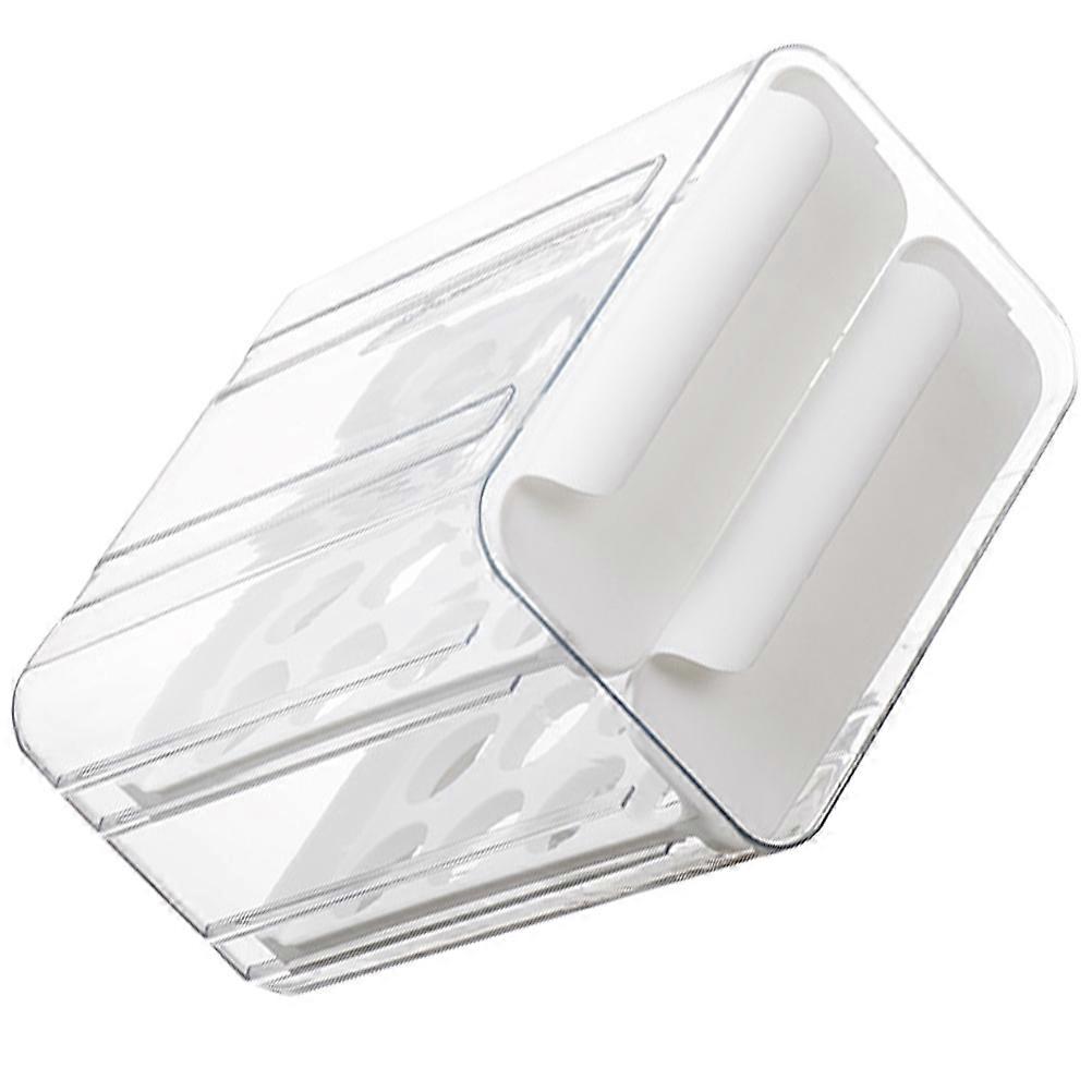 Refrigerator Organizer Bin Egg Storage Drawer Box for Storage White