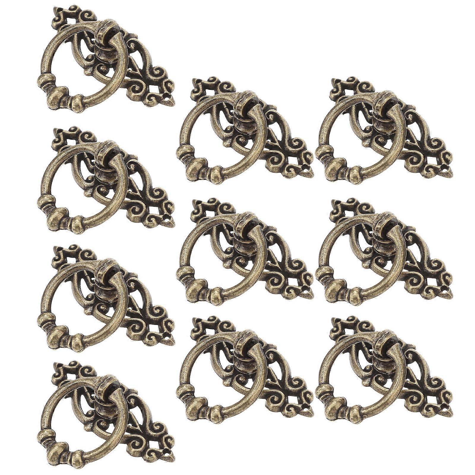 Door Handle Knob Vintage Kitchen Cabinet for Drawer Pull 20Pcs Coffee