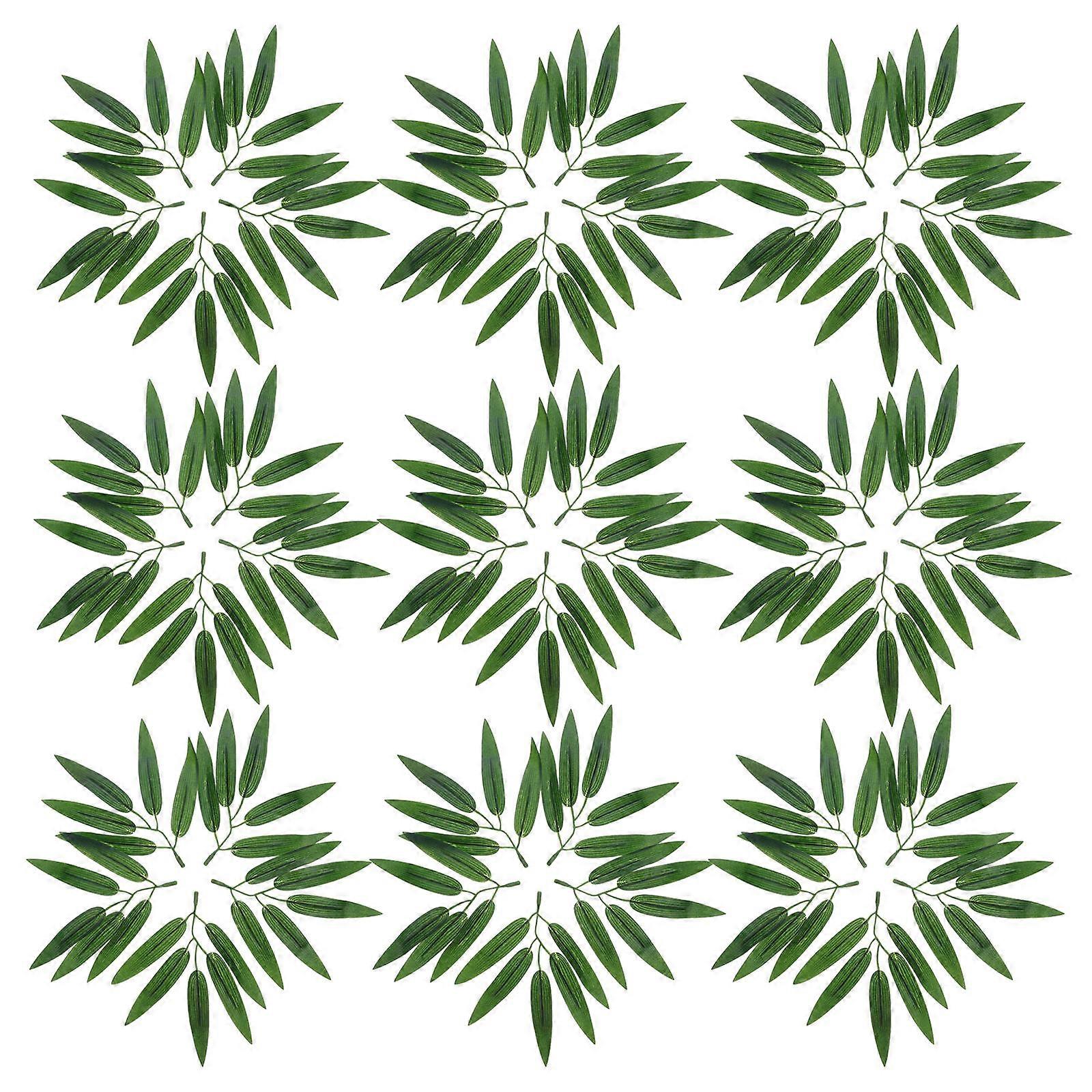 Artificial Green Leaves Bamboo Branches for Decoration 700Pcs Set