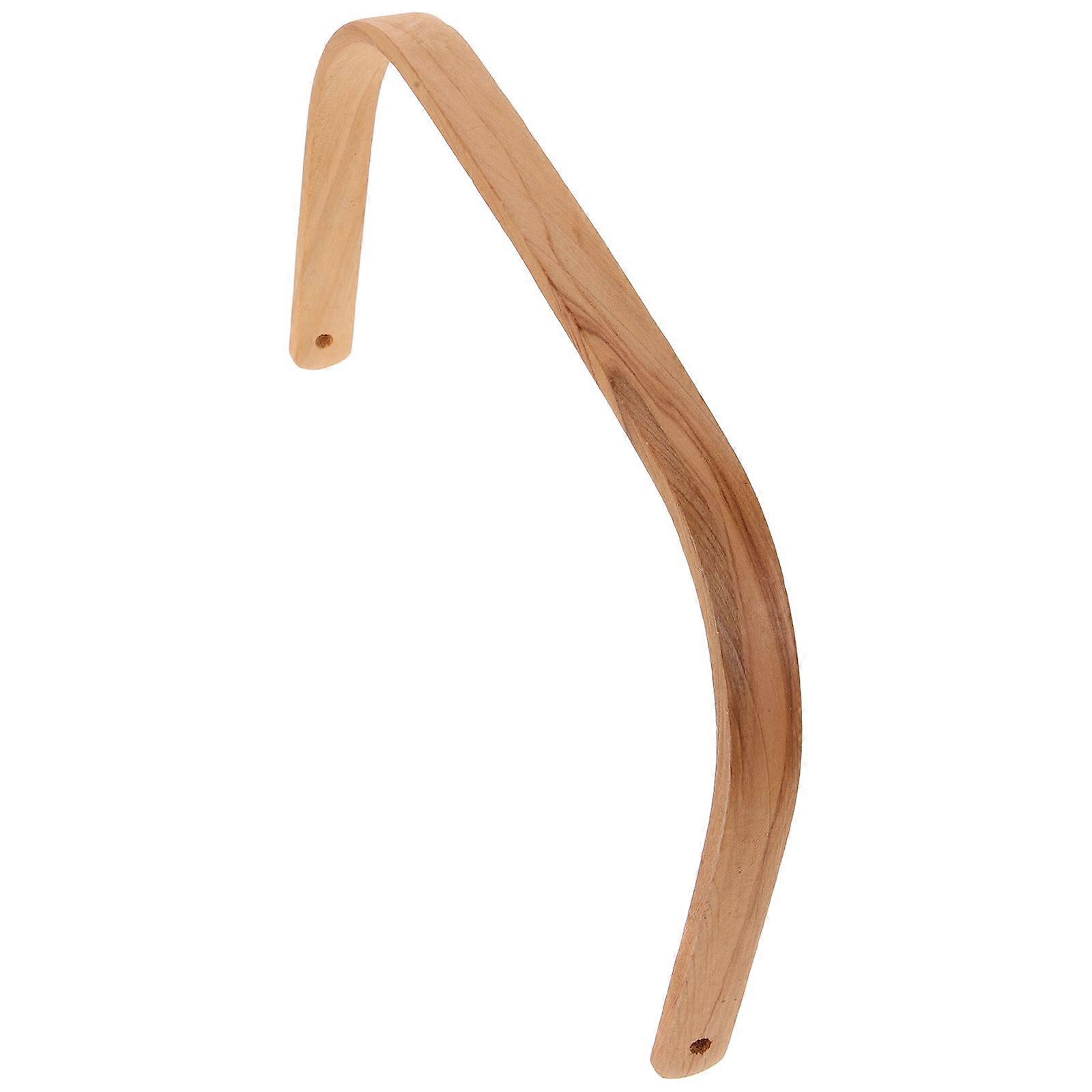 Bucket Handle Replacement Wooden for Ice Storage Bucket 2Pcs Beige Grip