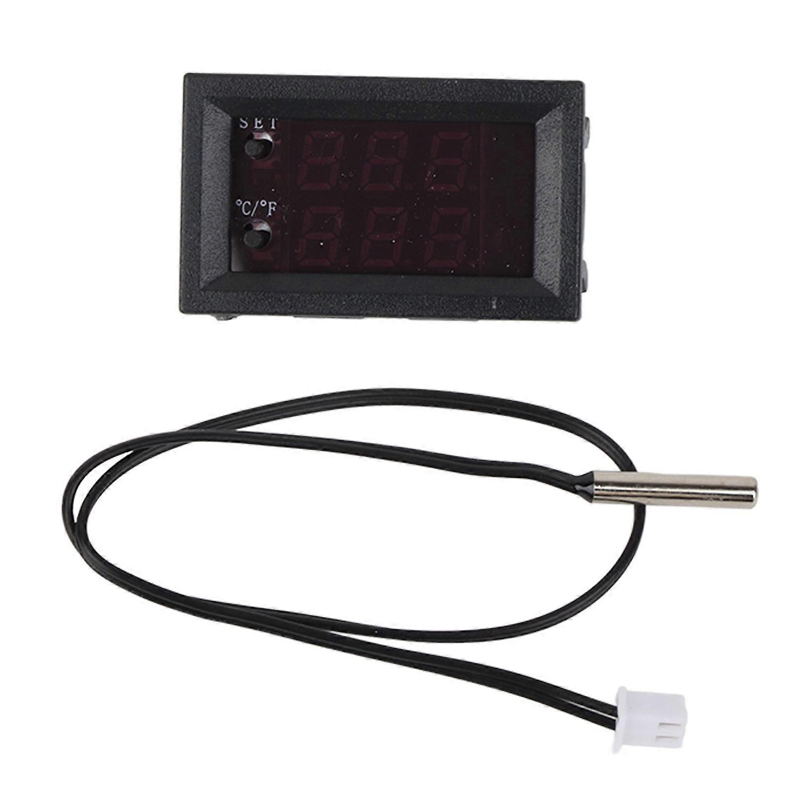 Digital Display Microcomputer Thermostat Temperature Controller Switch with Sensor DC12V