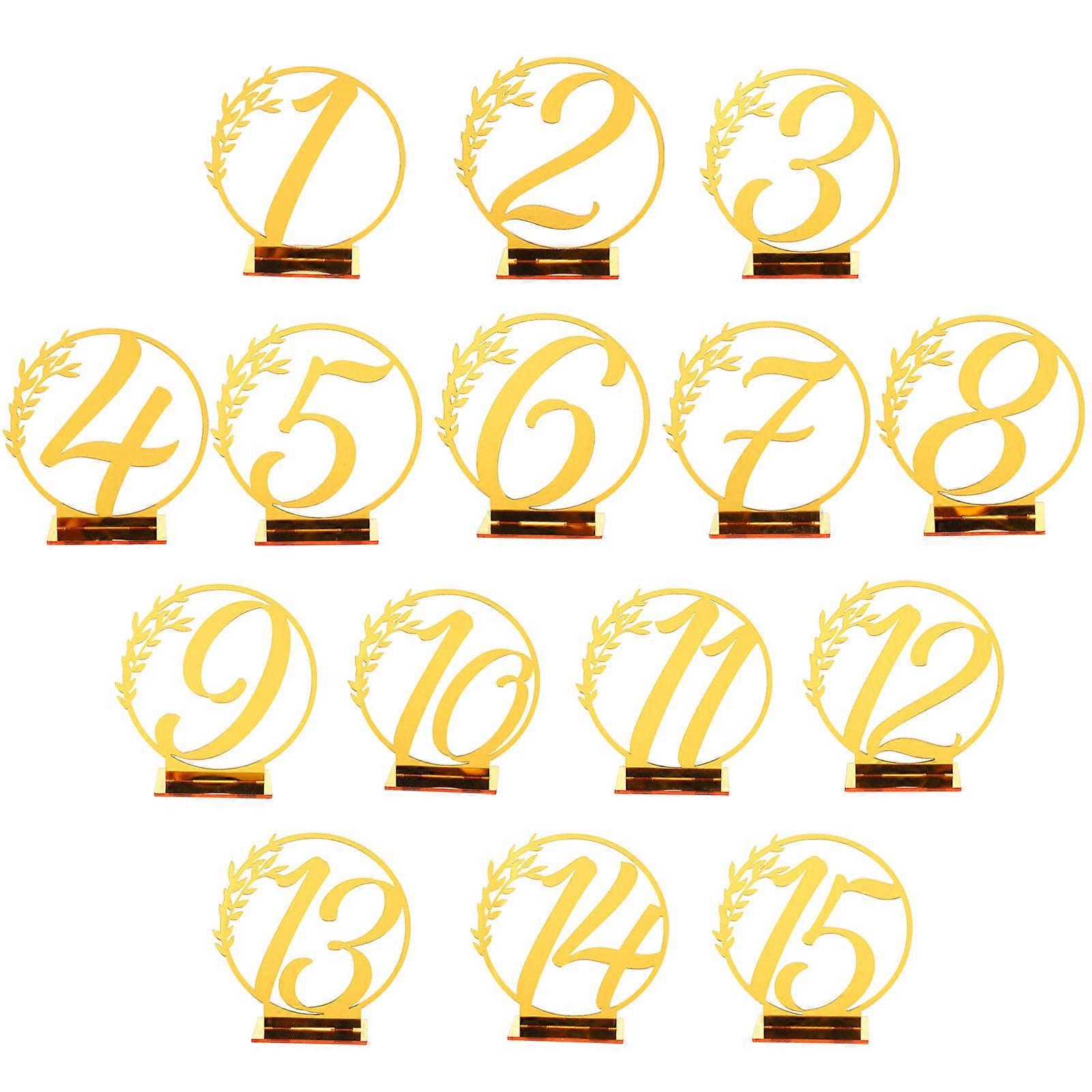 Acrylic Table Number Signs for 30Pcs Wedding Restaurant Decor