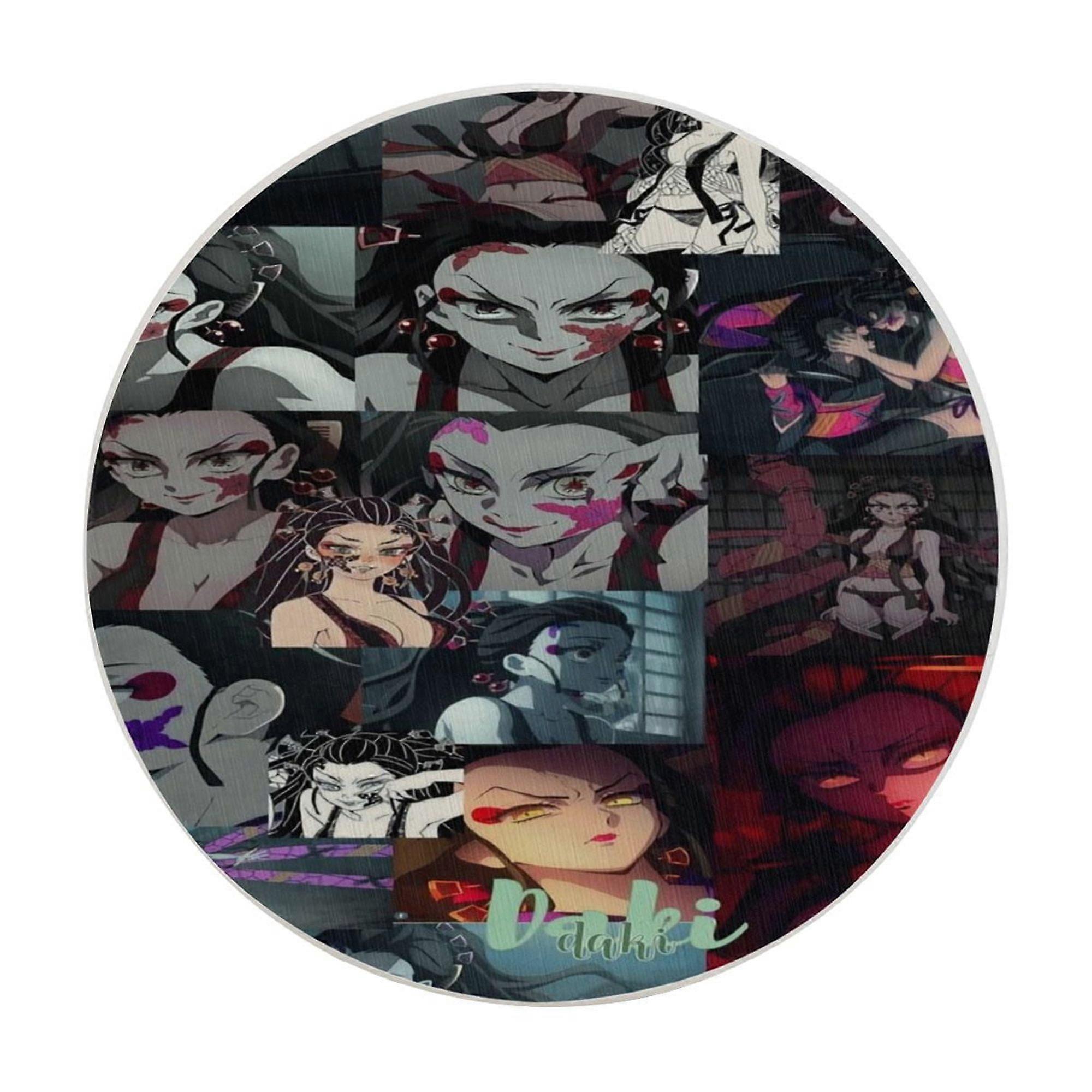 Demon Slayer Absorbent diatomaceous earth coaster, odorless diatomaceous earth non-slip insulation protects the table top from damage One Size