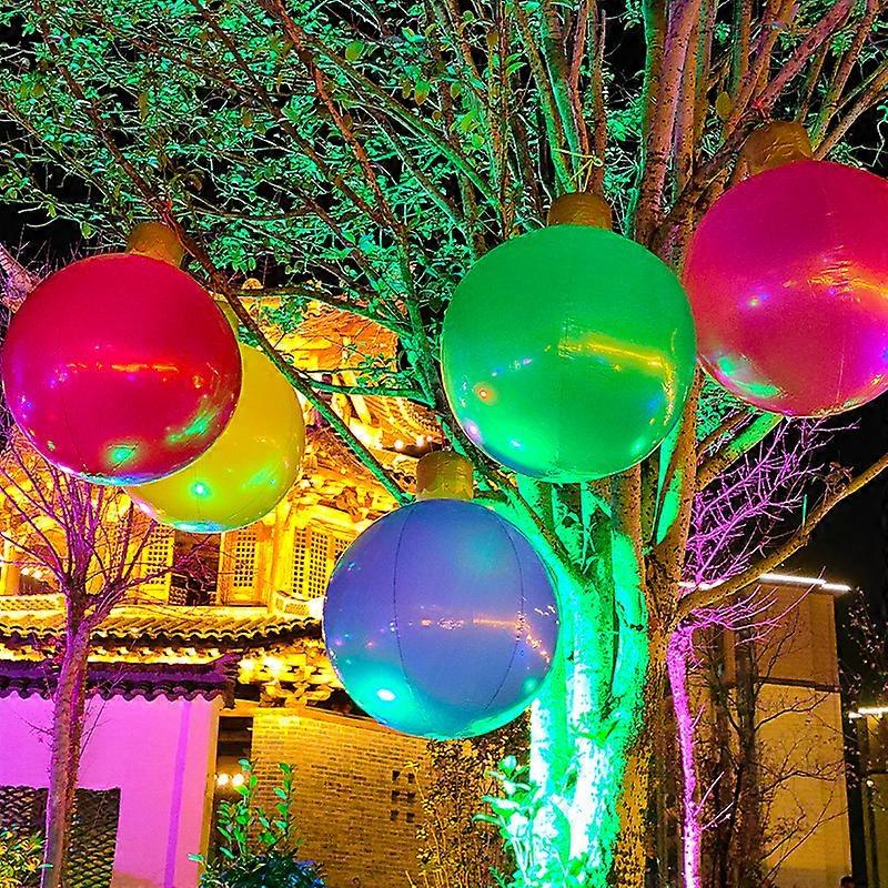 Oppblåsbar julekule høytidsfest utendørs atmosfære layout fargerik ball julekjøpesenter dekorasjonsartikler