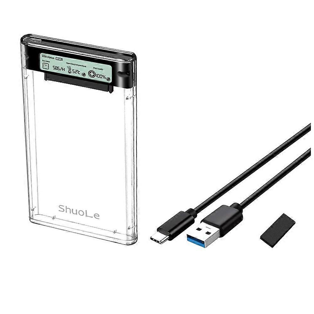 USB3.2 External HDD Case 5Gbps 2.5 Inch Hard Disk Case Type-C SSD Enclosure HDD SSD Storage Case for Laptop PC
