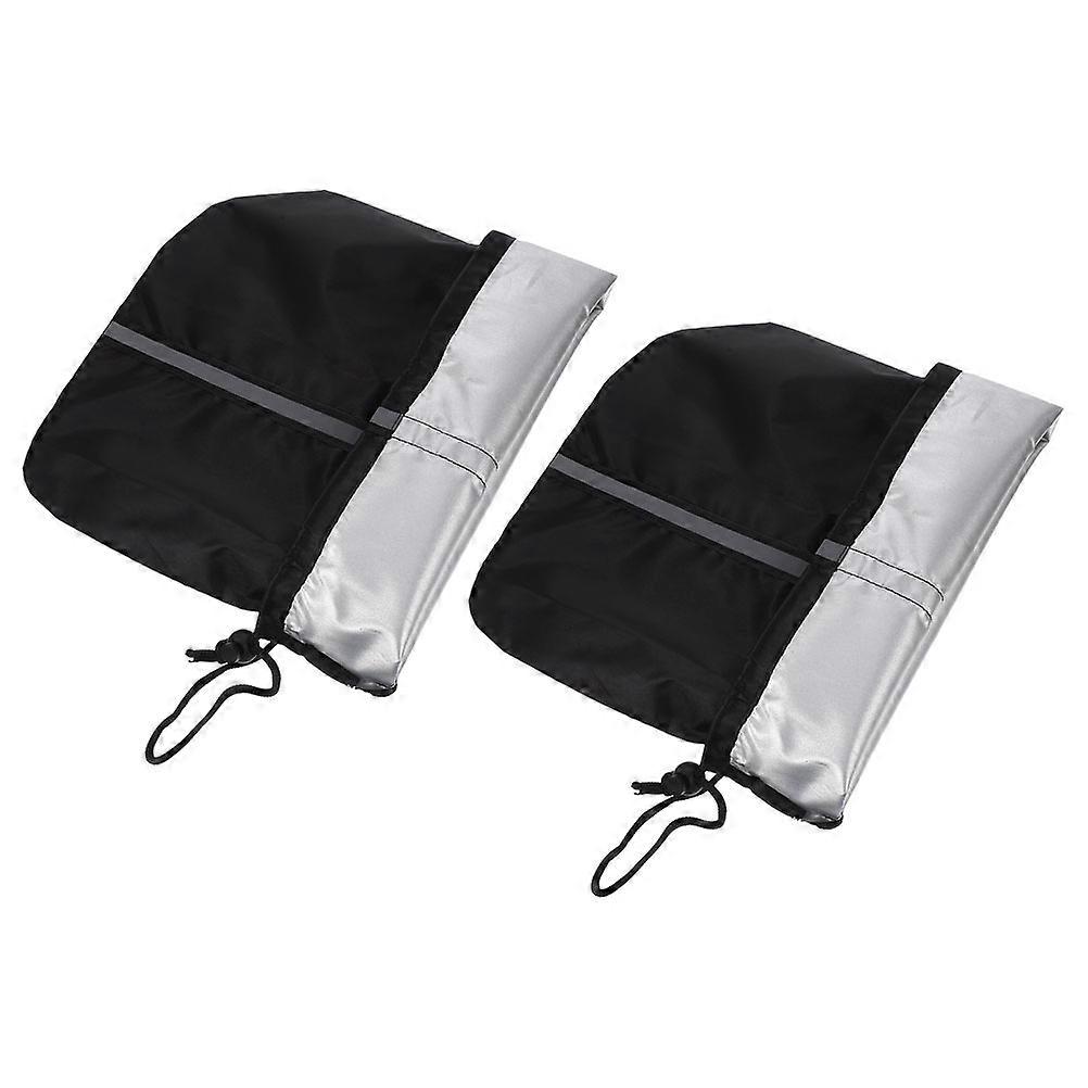 Car Side Mirror Covers for Scratch Protection 4 Pieces Black