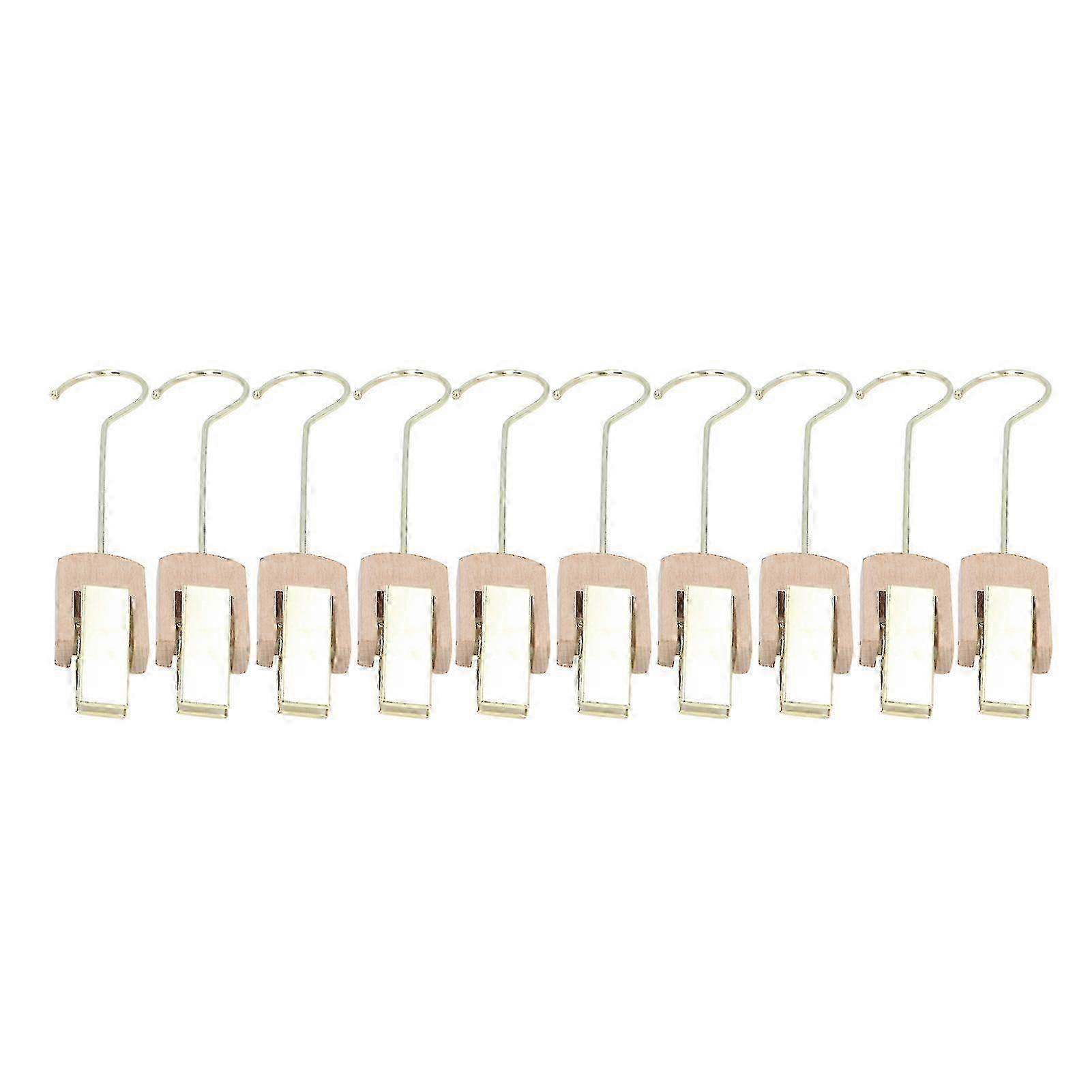 Industrial Solid Wood Rotary Hooks, Heavy Duty Wall Mounted Multifunctional Hanging Clips