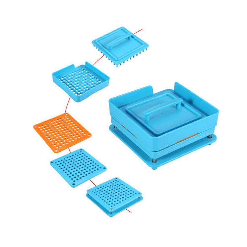 Sky-Blue Board for 100 Holes Empty Holder