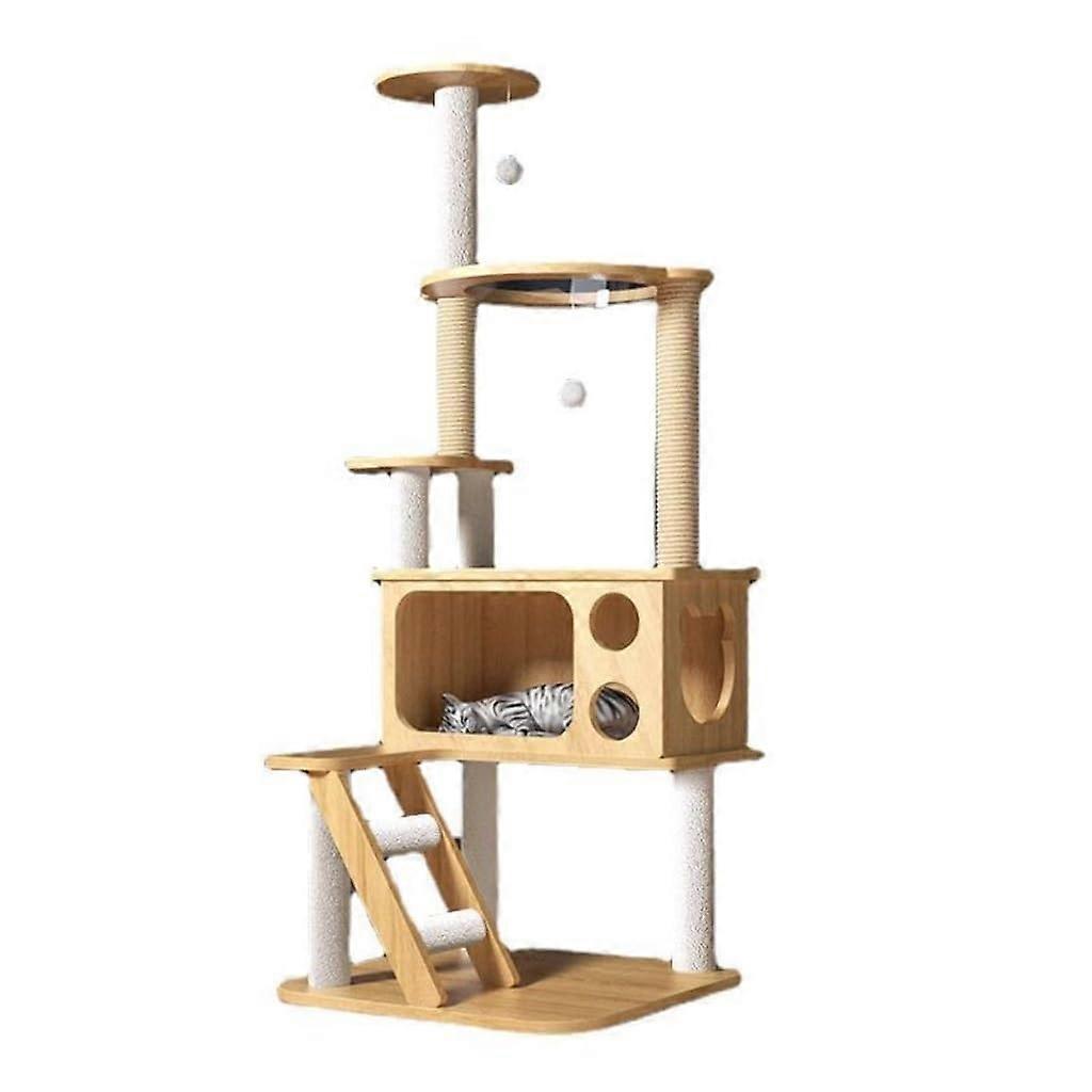 Climbing Nest Indoor Cat Climbing Tree Cat Scratching Post Jumping Platform Model A Towering Pillar