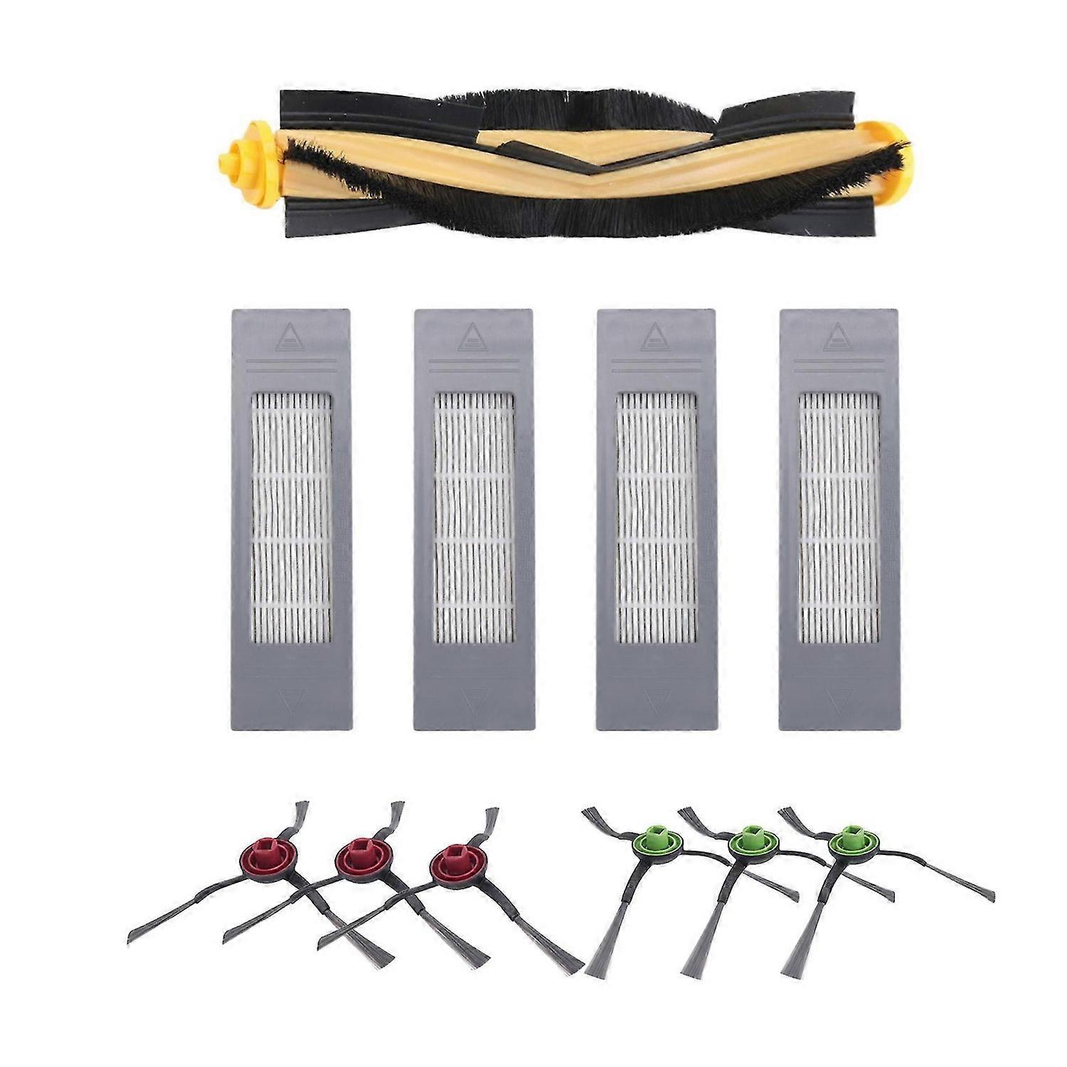 Accessories for Ecovacs Deebot N8 T8 1 Main Brush 4 Filters 6 Side Brushes for T8 N8 Ozmo 950 920 Replacement