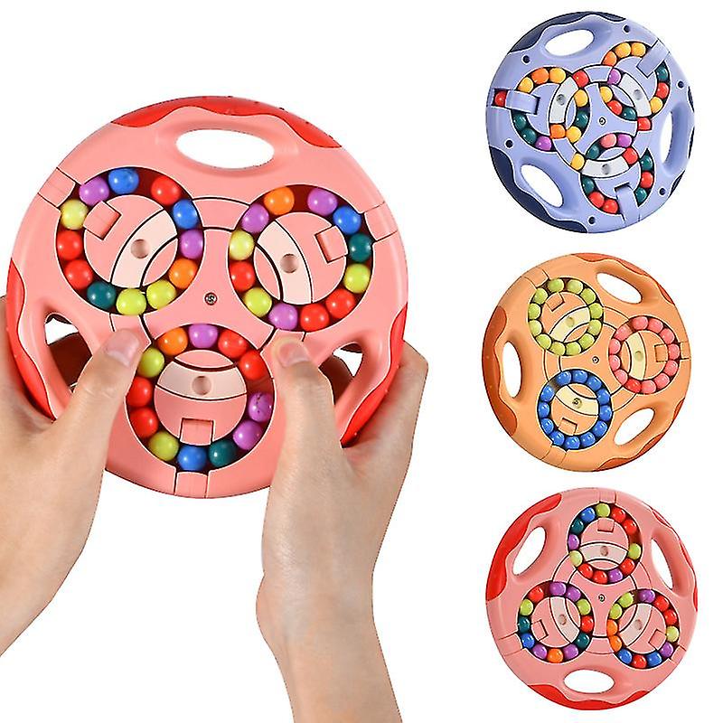 Roterende Magic Bønne Legetøj Dekompression Legetøj Roterende små perler Fidget Spinner Magic Cube Legetøj Børn Puzzle Educational