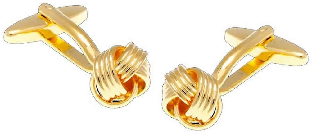 David Van Hagen Woven Knot Cufflinks - Gold