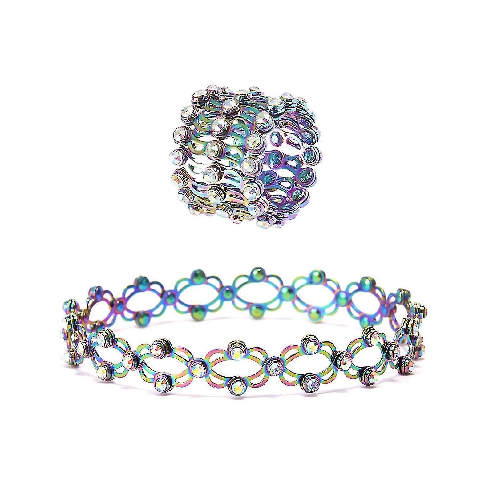 2 In 1 Magic Retractable Ring Bracelet Adjustable Magnetic Therapy Available