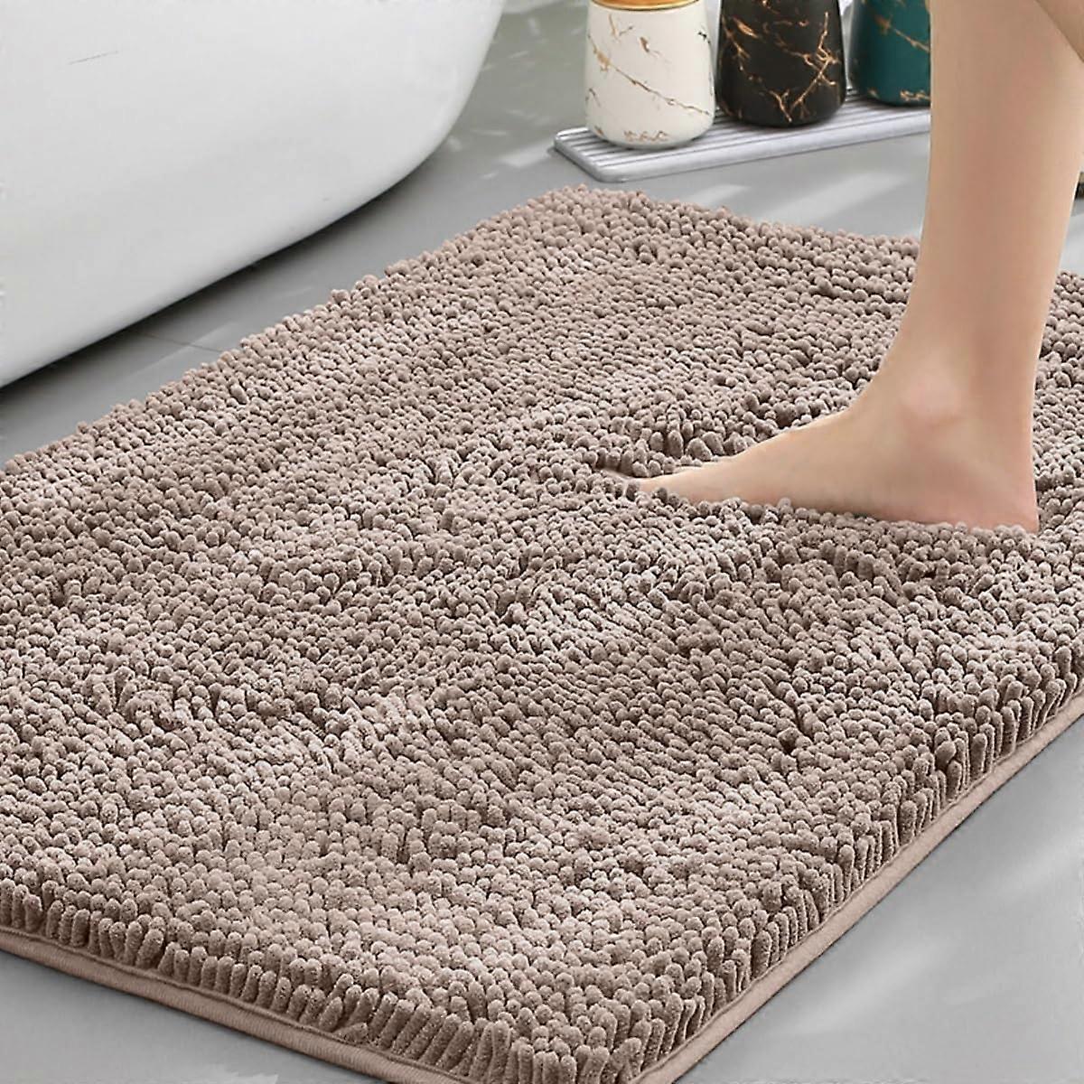 Bath Mat Absorbent Soft NonSlip Rectangle 50x120cm Camel Microfiber Washable QuickDry Kitchen Doormat