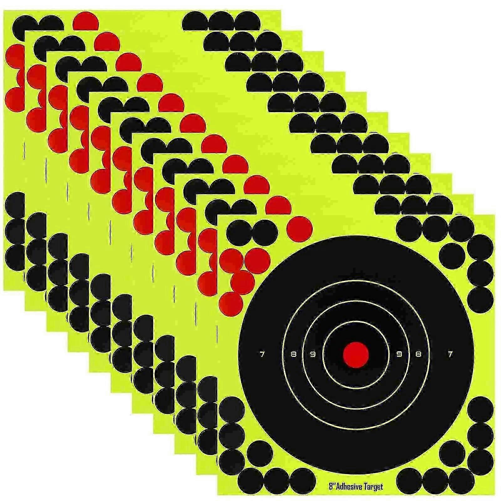 30 Pcs Paper Zone Targeted Aiming Papers Adhesive Stickers Shooting Round Fluorescence Hunting and Targets