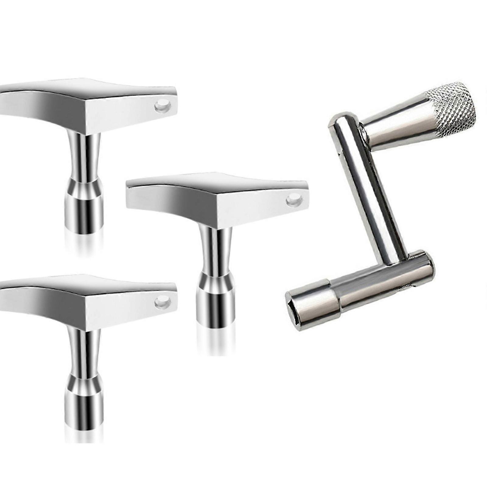 4Pcs Metal Drum Tuning Key Replacement Drum Key Tuner Drum Set Tuning Tools Percussion Hardware Tool Drummers Accessory Multicolor