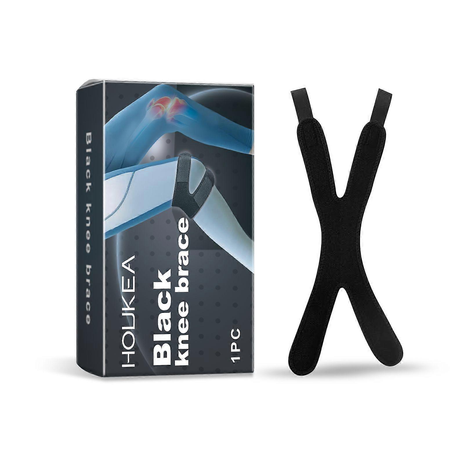 Houkea Black Knee Support Straps Relieve Joint Comfort And Care, Daily Exercise Knee Support Straps