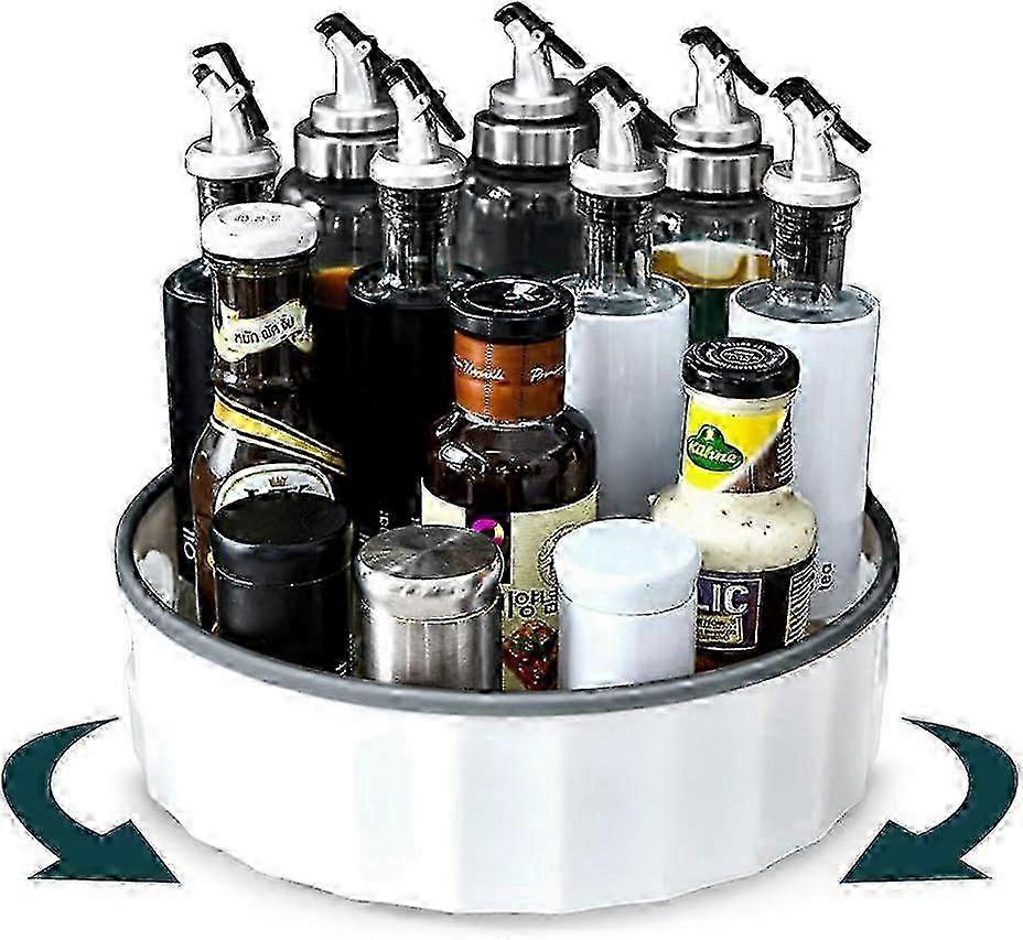 z Spice Rack Rotating Spice Rack Kitchen Storage Rack, Rotating Tray Rotating Base Storage Rack Spice Rack 360° Rotating Condiment Rack