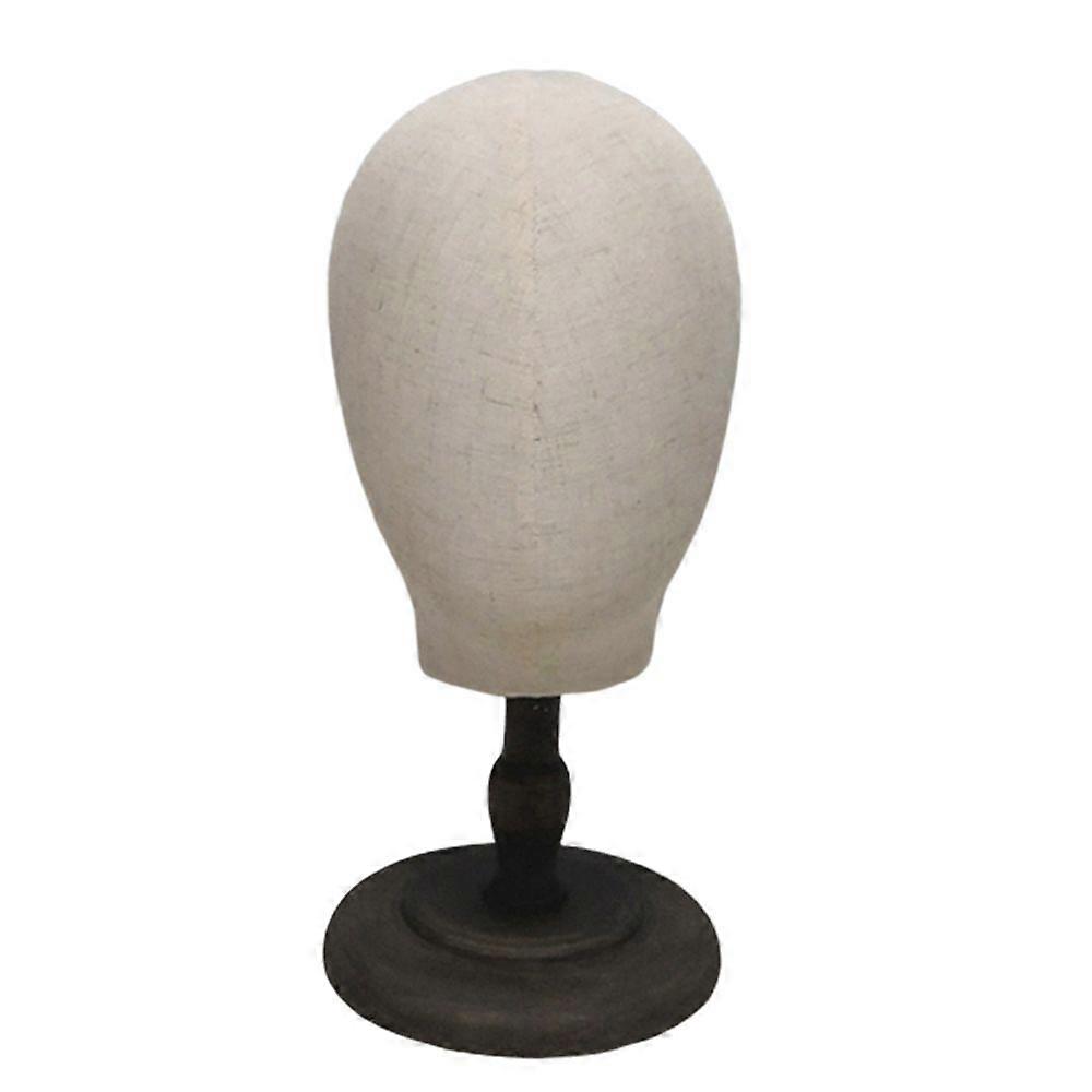 Table Cloth Wig Mannequin Hat Holder Stand Display Mannequin Model Weak Black