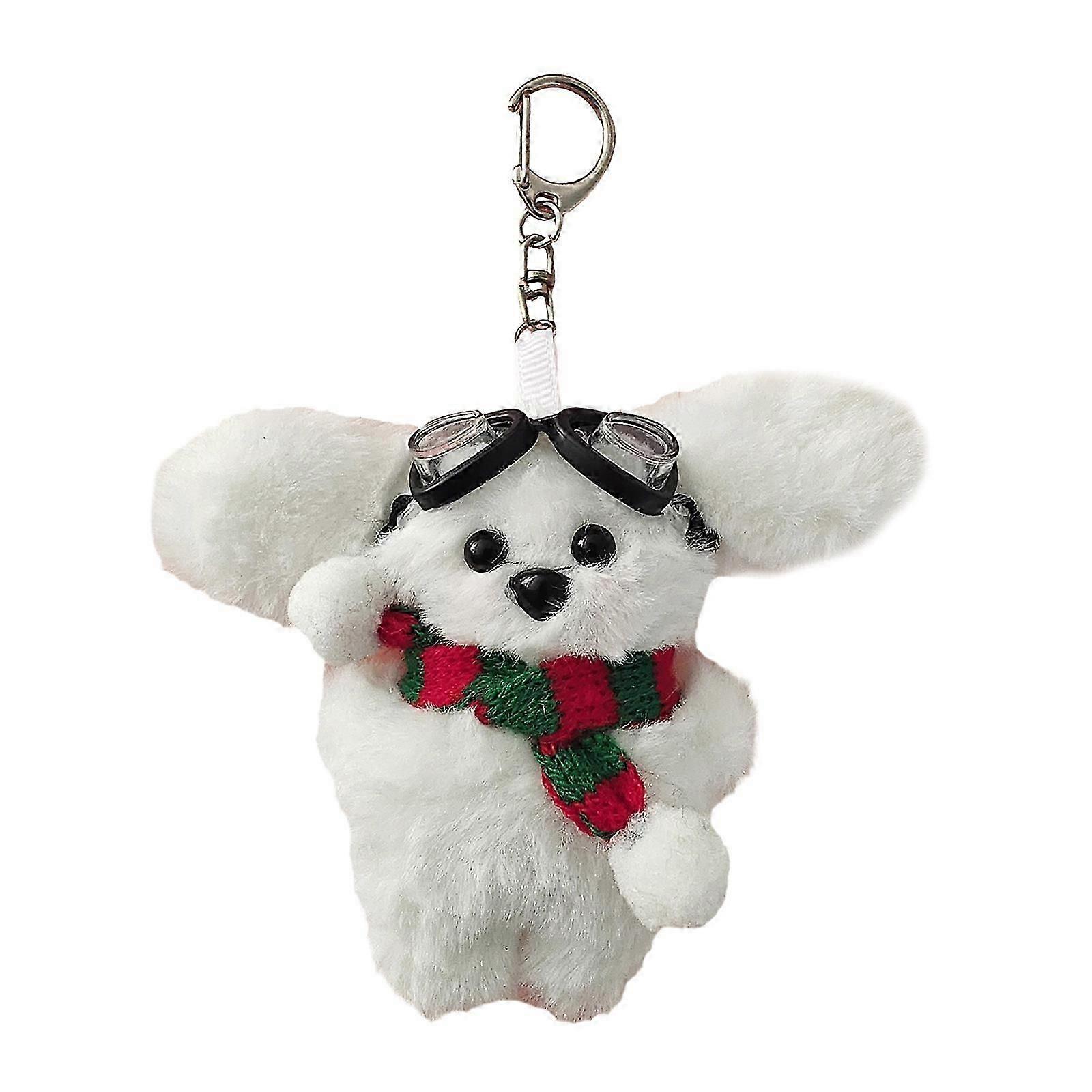 Cute Keychain Plush Keyrings Plush Dolls Rabbit Shape Keychains Pendant Plush Backpack Pendant Suiable compatible Everyday Use Myi