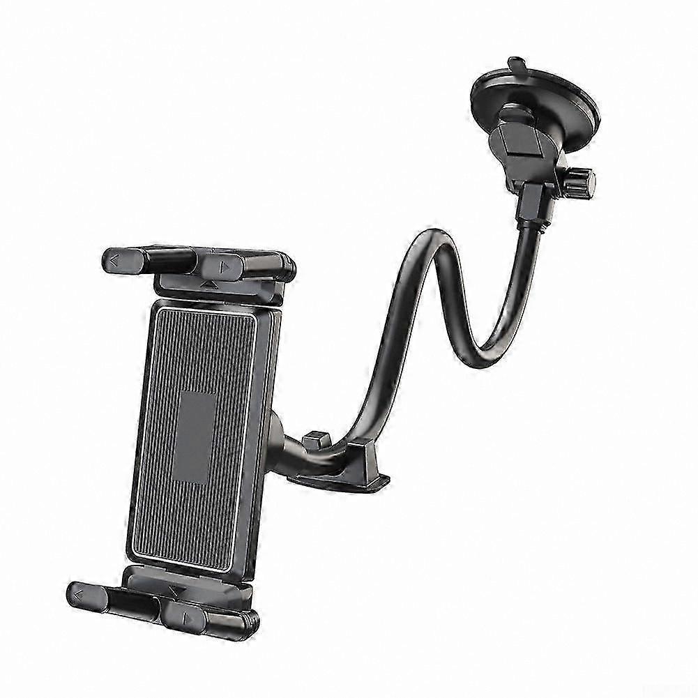 Flexible Car Mount with Long Gooseneck and Suction Cup for Devices 4 to 9 Inches - Durable and Universal Fit