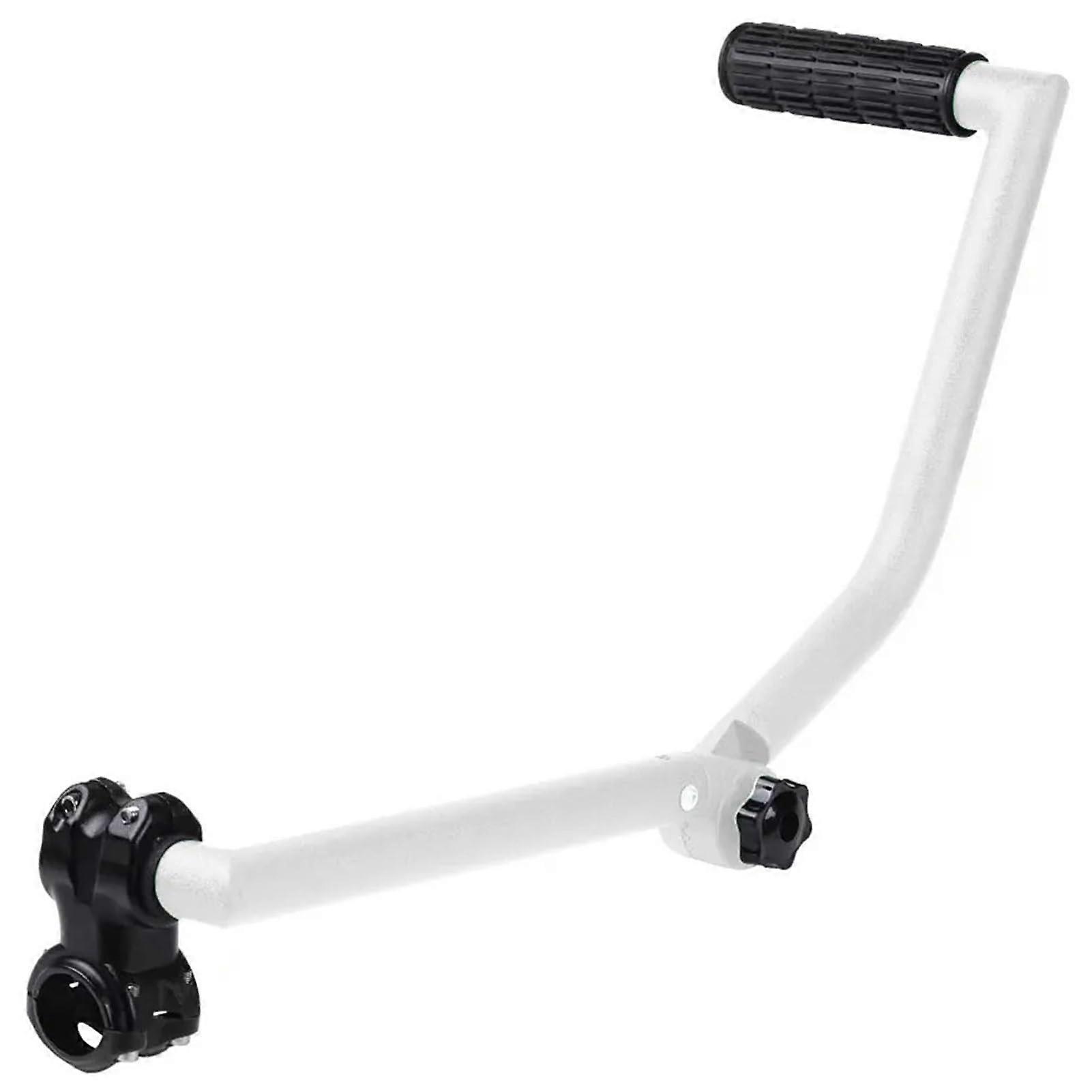 Lawn Mower and Grass Trimmer Handle Grip with Adjustable Angle for Garden Weeding and Landscaping (White)