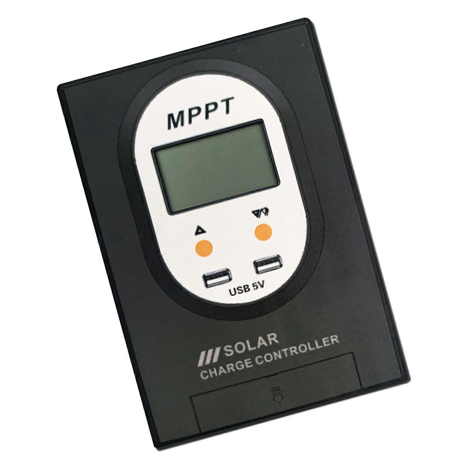 MPPT Photovoltaic Device Regulator Mini Design Real Time Monitoring Charge Controllers for Best Charging Efficiency Multicolor