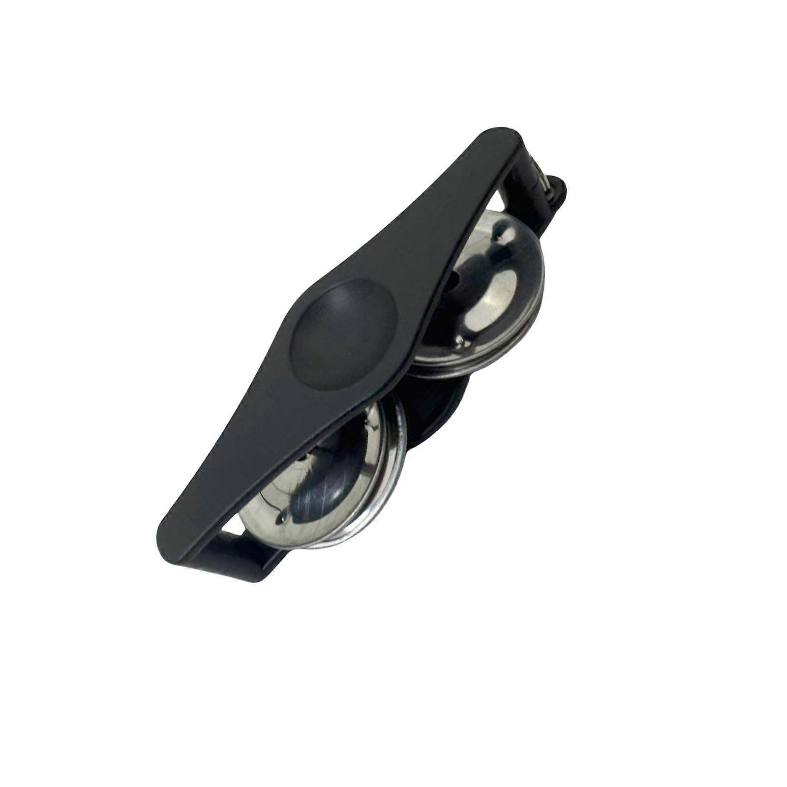 Compact Musical Bell Keychain Small Musical Instrument with Keyring Handheld Percussion Handbell Keychain Tambourine  small