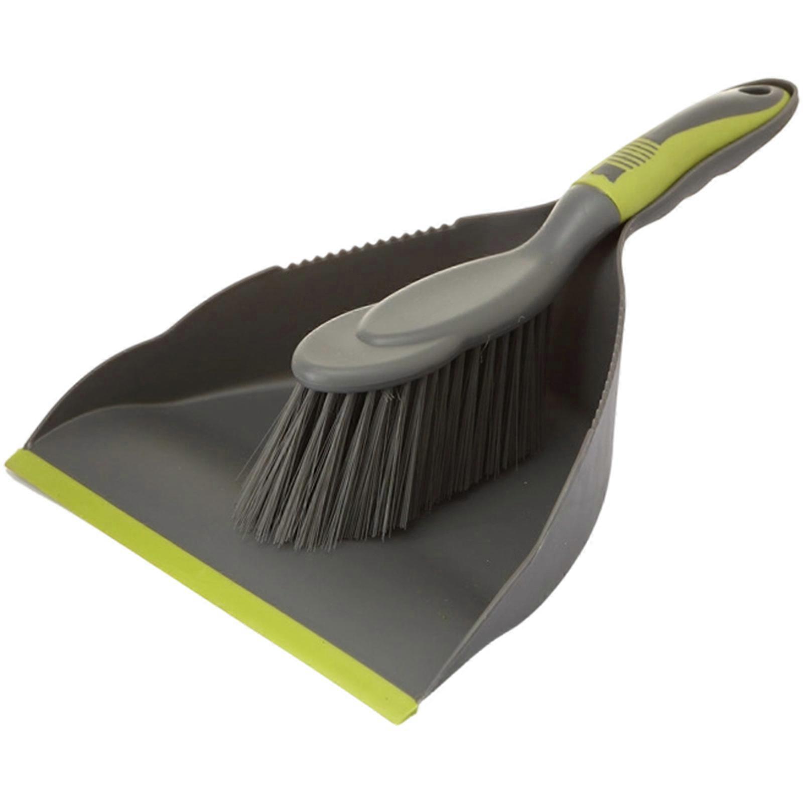 Mini Brush And Dustpan Set Pliable Storage Thin PP Brush Permanent Building For Indoor Face Cleaning Multicolor
