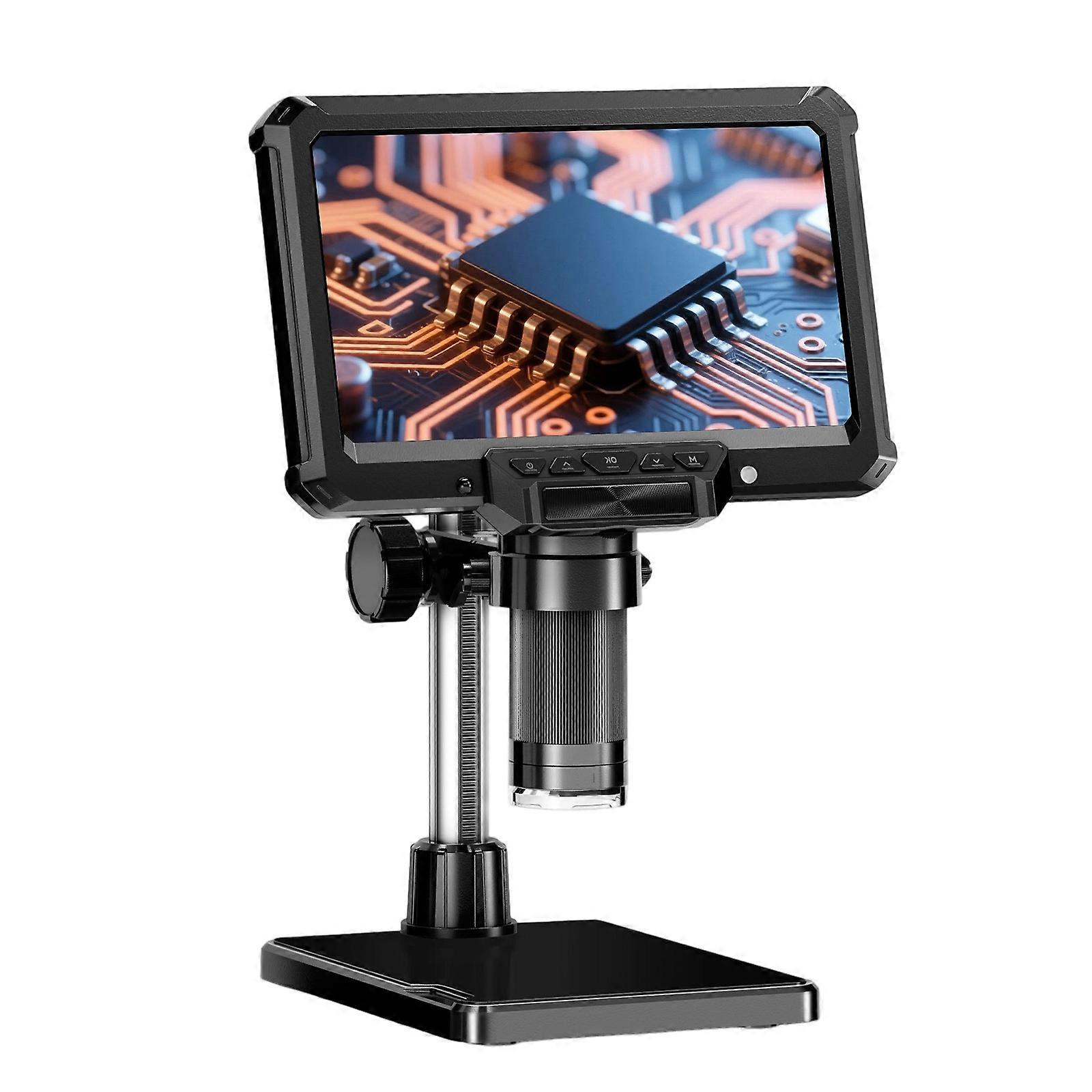 Multifunctional Portable Electronic Microscope With LED Lighting And Computer For Various Application Technical Analysis Multicolor