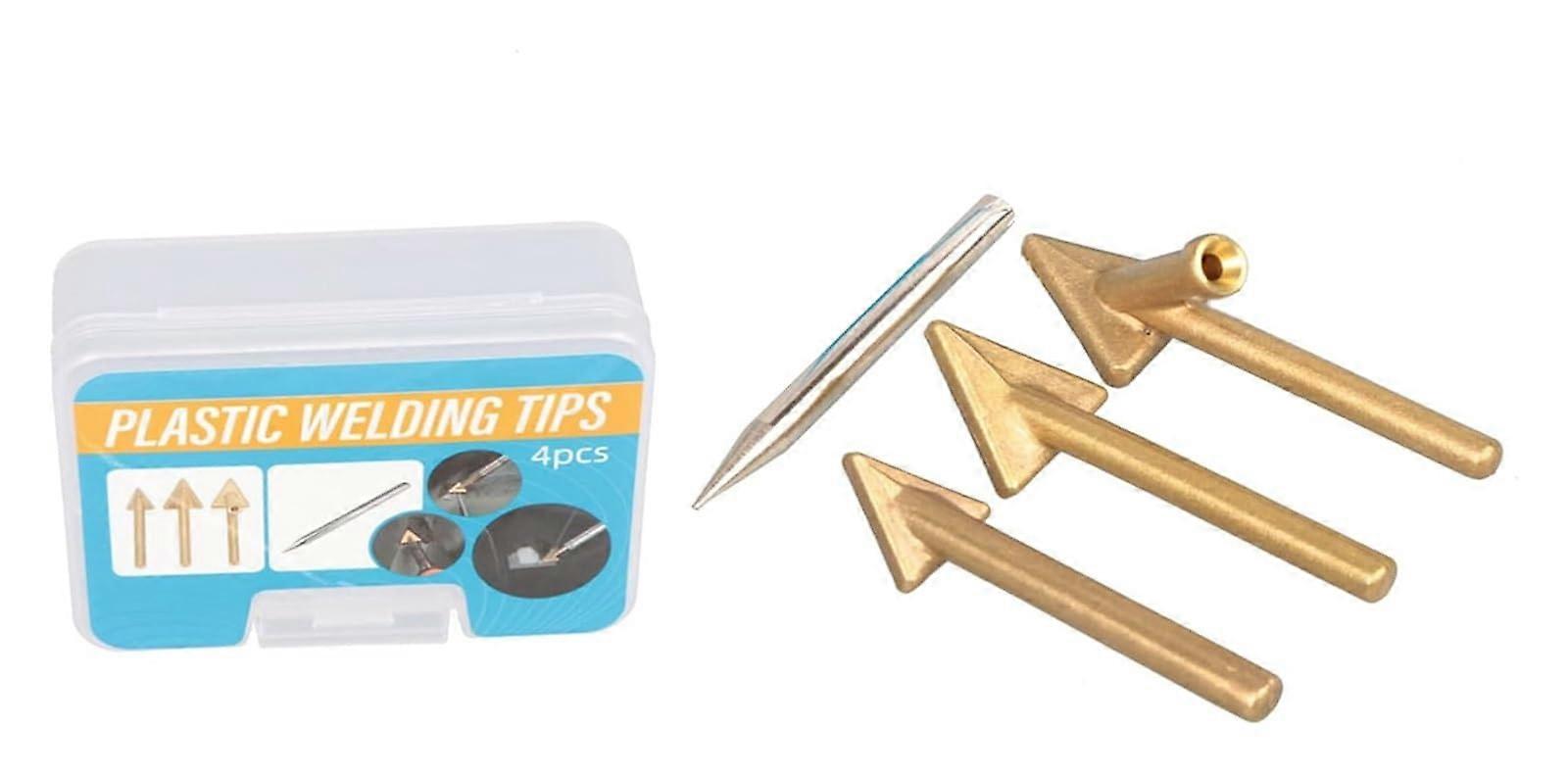 Soldering Iron Tips Set Copper Triangular Smoothing Head for Welding , 4 Piece Pack