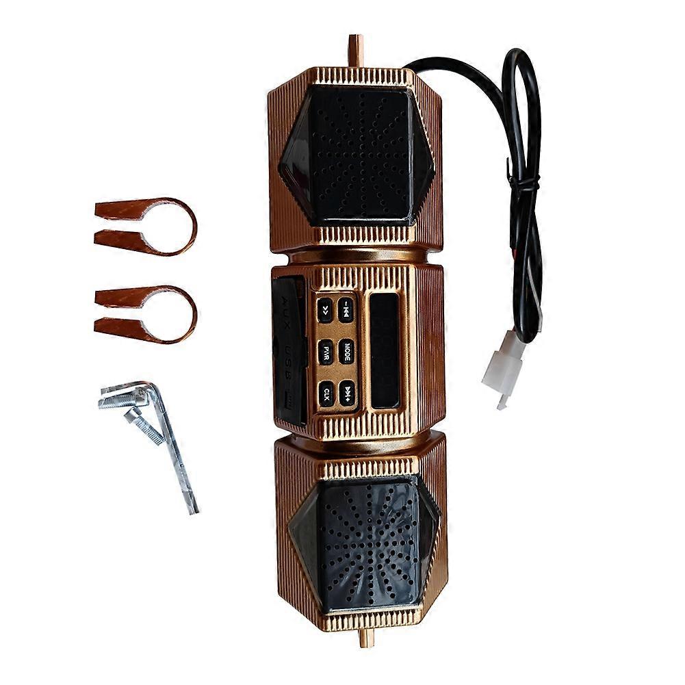 Motorcycle Universal Stereo Speaker Bluetooth Amplifier Bluetooth Compatible V2.1 and Technology MP3 Music Player