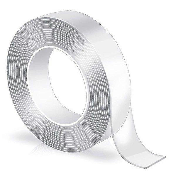 Double-sided extra strong, (3 meters x 2.3 cm x 2 mm) double-sided, can be reused after washing and drying with water, there are many usage scenarios