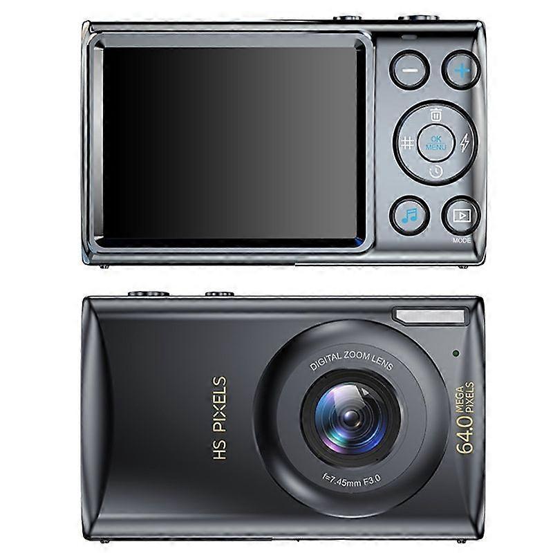 Digital Camera, Autofocus 64MP UHD 4K Vlogging Camera 18X Digital Zoom, Portable Compact Point