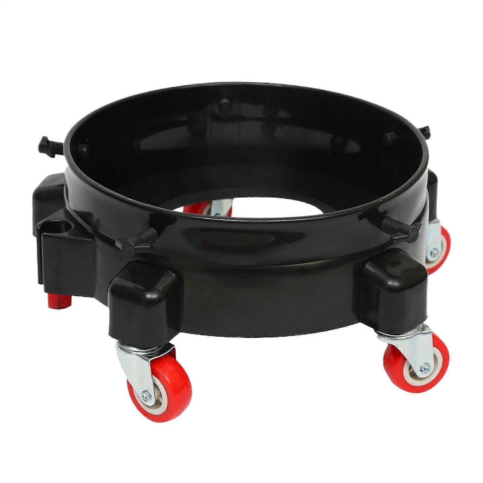 Heavy Duty Rolling Bucket Cart 5Gallon Buckets Compatible Steel Frame Swivel Wheels Garage Workshop